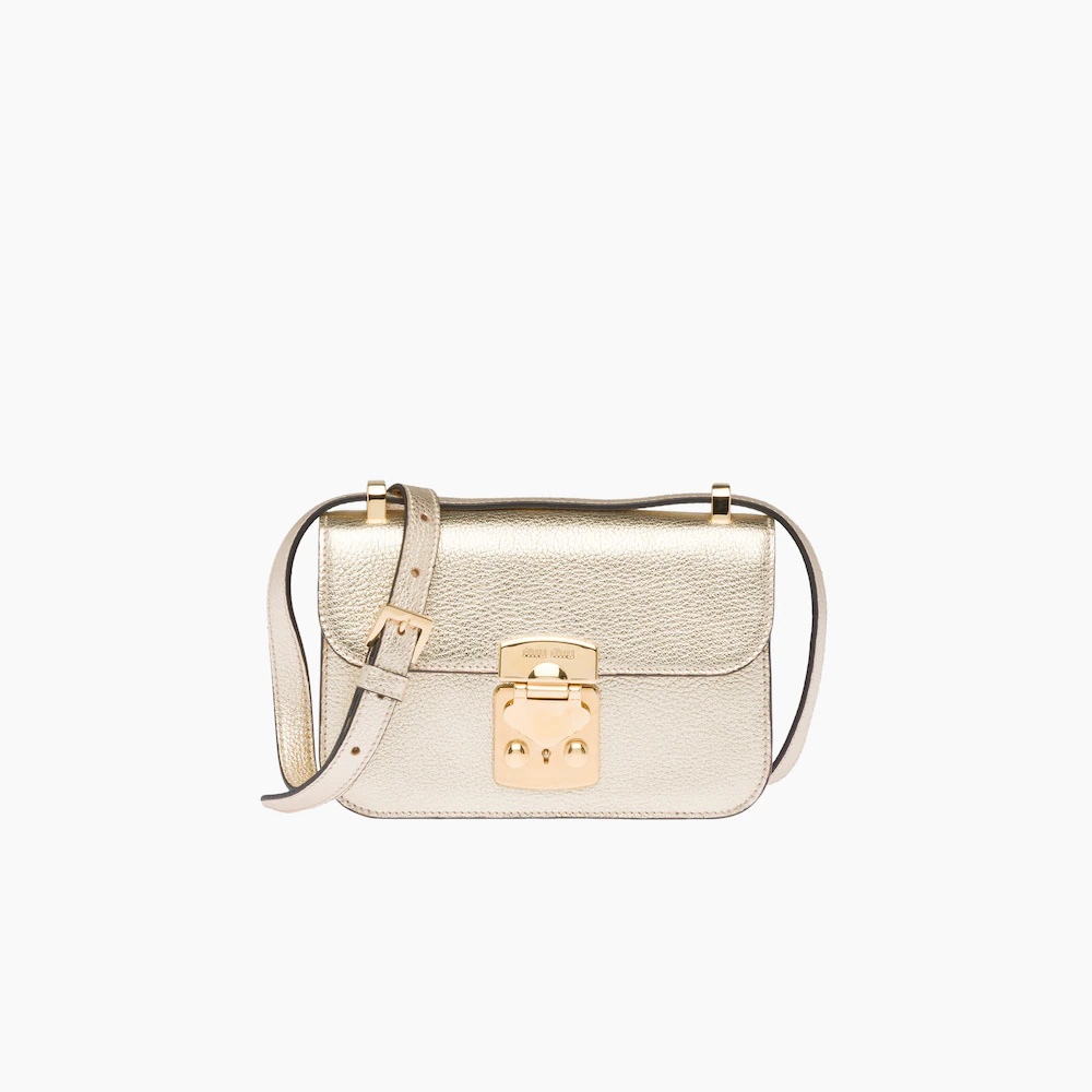 Madras leather shoulder bag - 1
