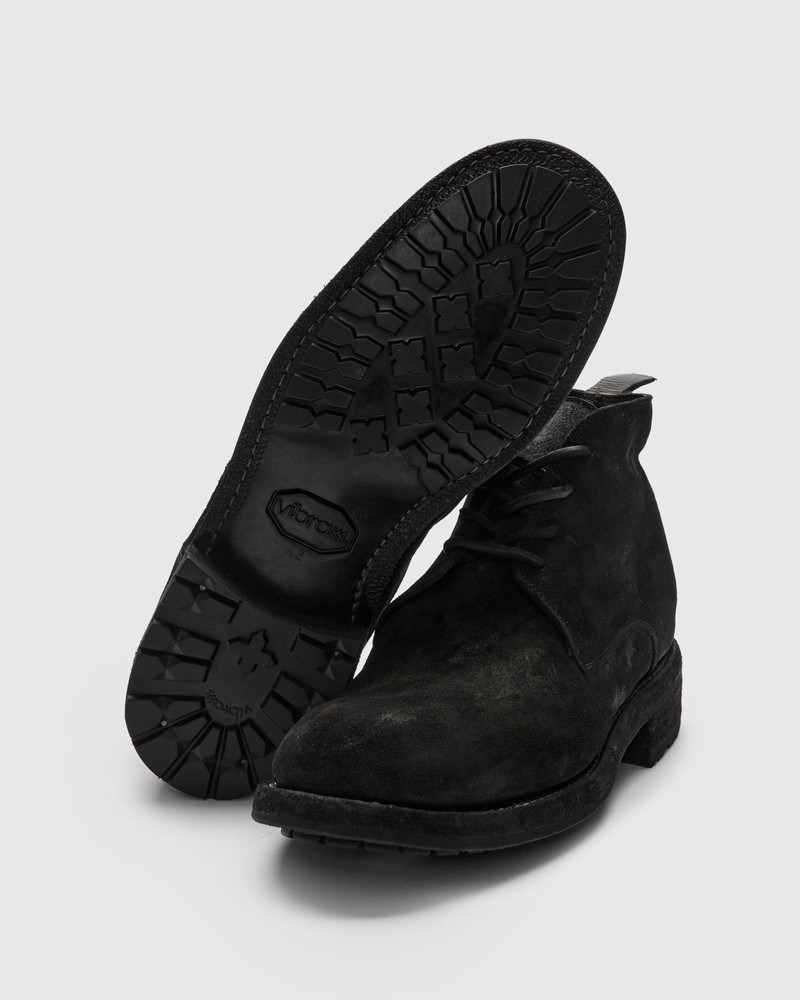 Guidi Ruggero Barrel Desert Boot in Midnight Reverse Vachetta outlook