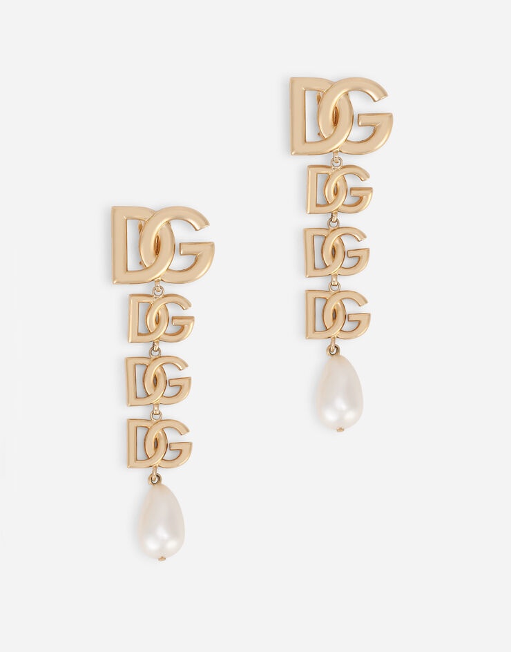 Clip-on earrings with DG logo - 1