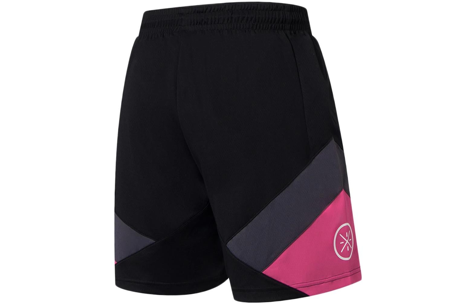 Li-Ning Wade Loose Fit Basketball Shorts 'Black Pink' AAPS109-11 - 2