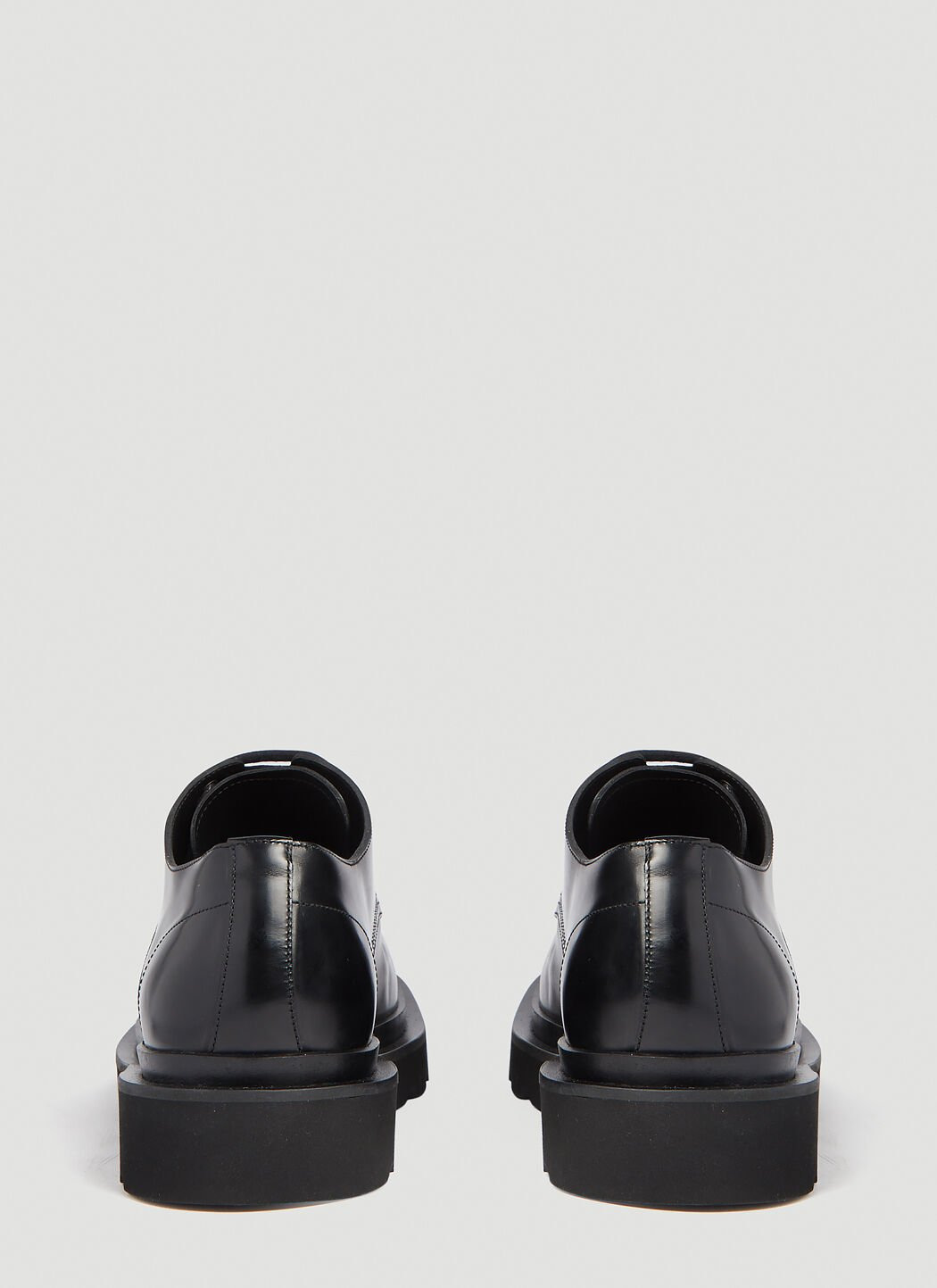 Brushed Leather Derby Shoes - 4