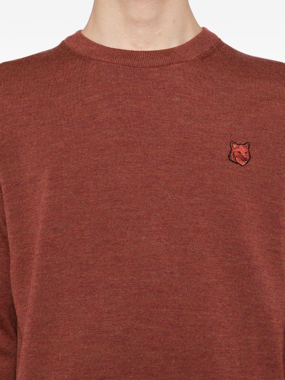 Bold Fox head patch regular jumper - 5