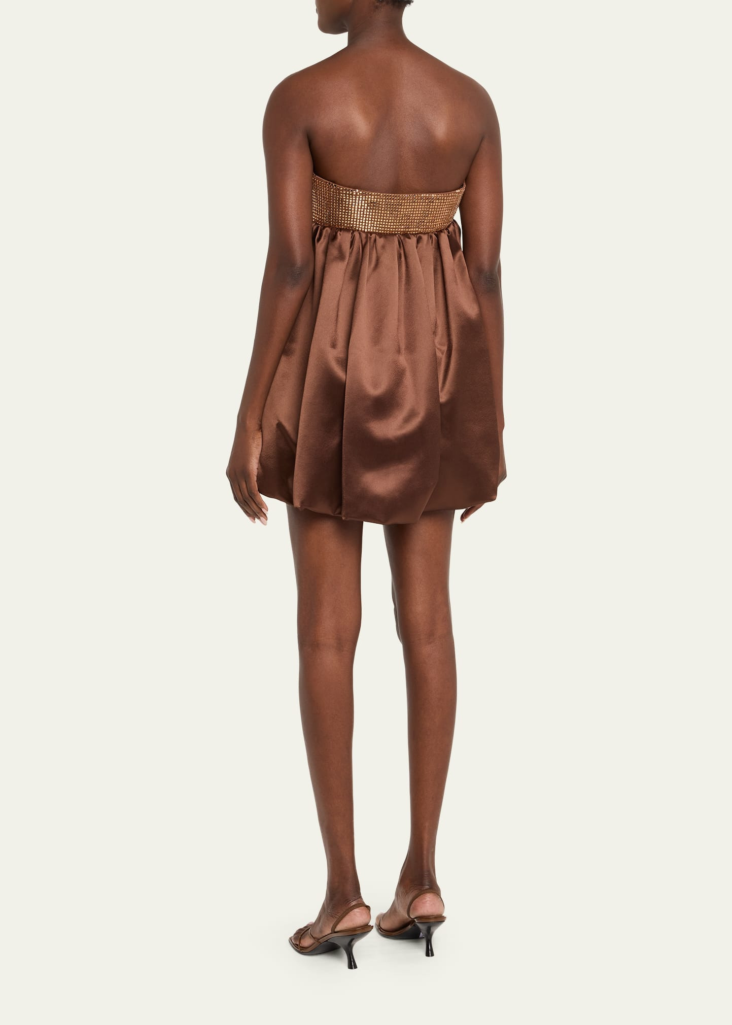 Delfina Strapless Bubble Mini Dress - 3