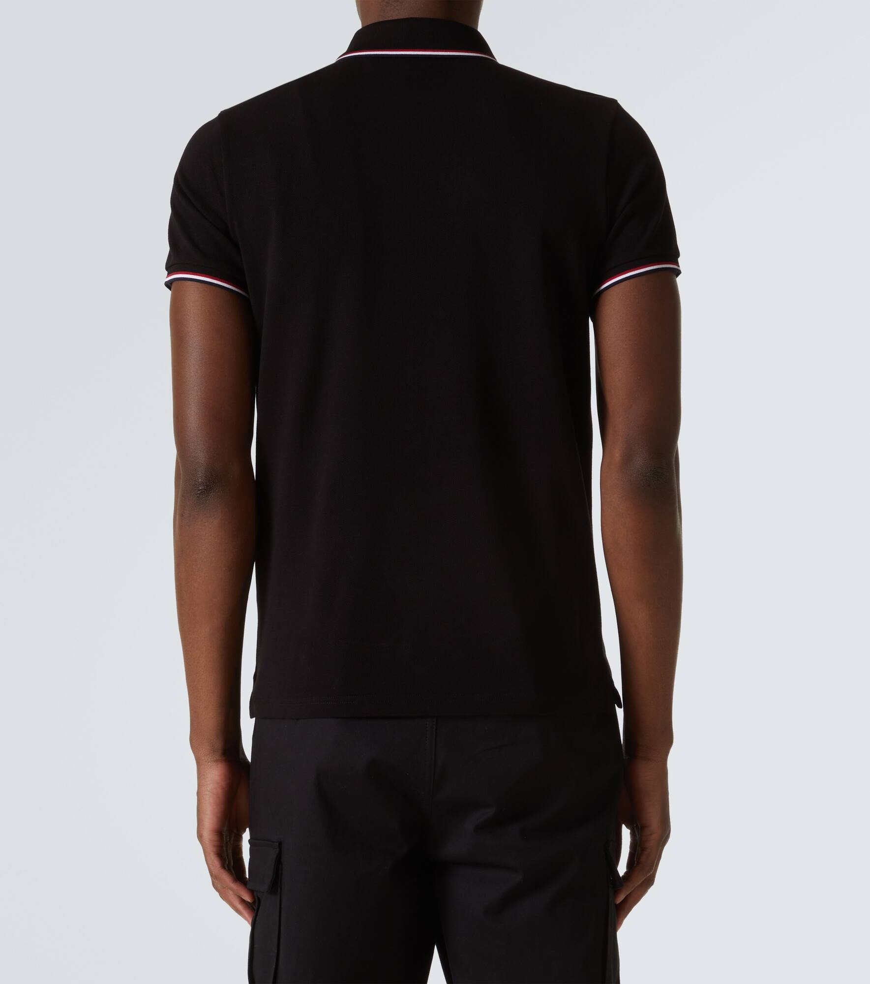 Logo cotton piqué polo shirt - 4