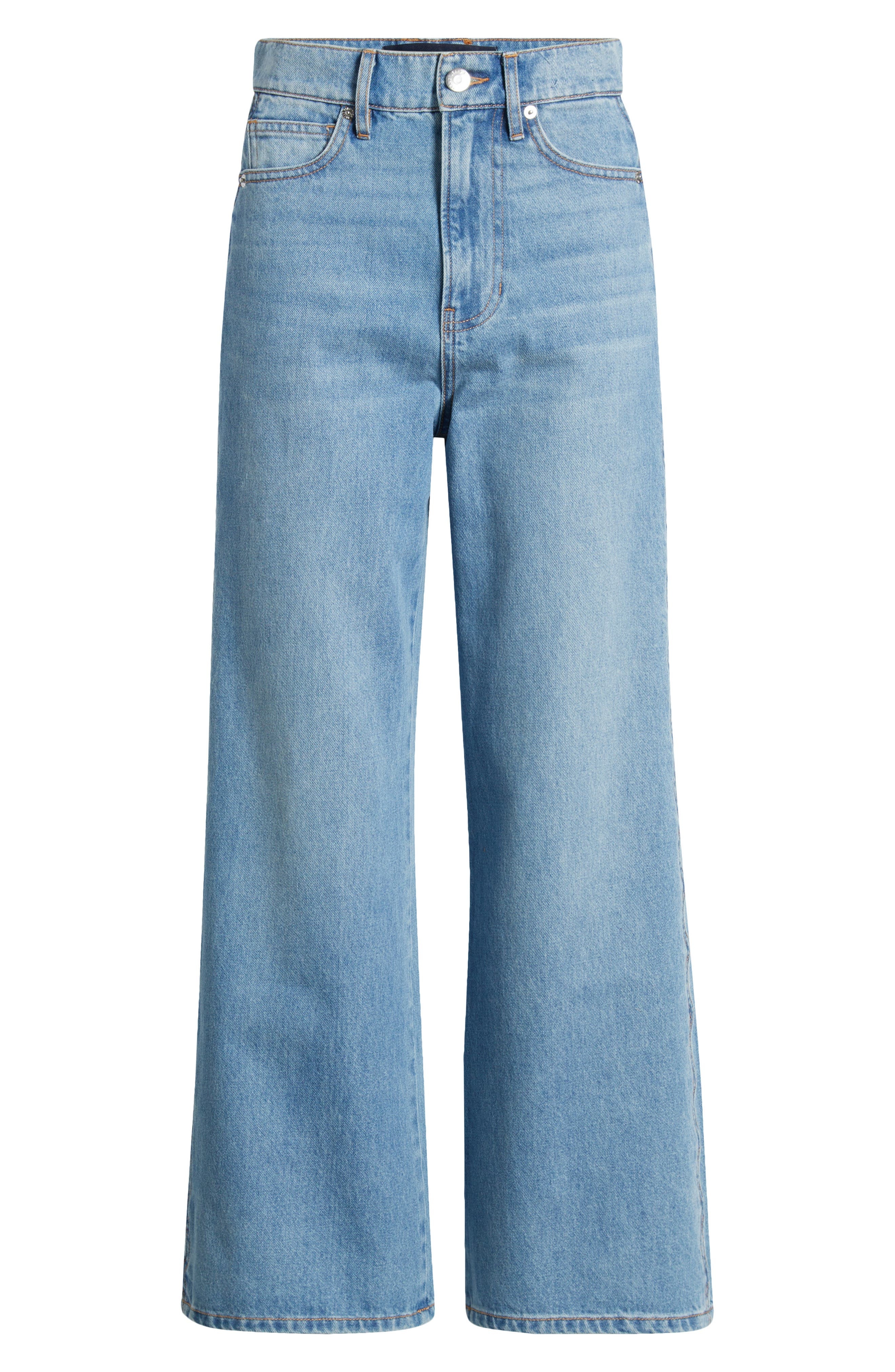 Veronica Beard Taylor Crop Wide Leg Jeans in Nova at Nordstrom - 5