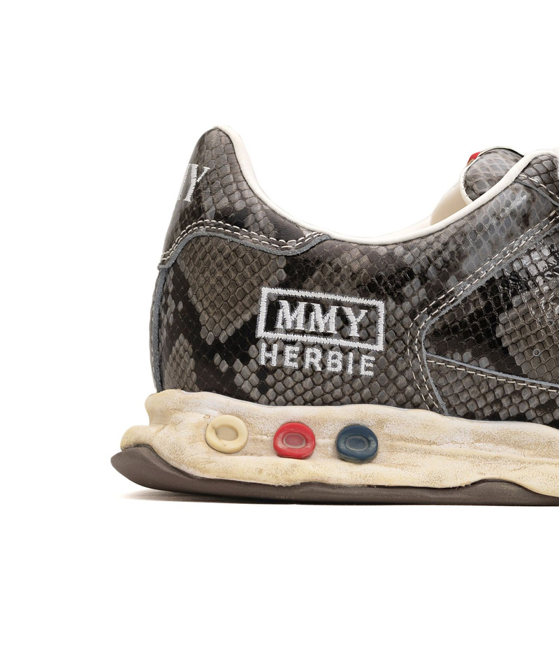 "HERBIE" OG Sole Python Printed Leather Low-top Sneaker 9