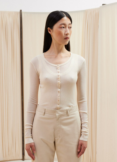 Lemaire SEAMLESS RIB TOP WITH BUTTONS outlook