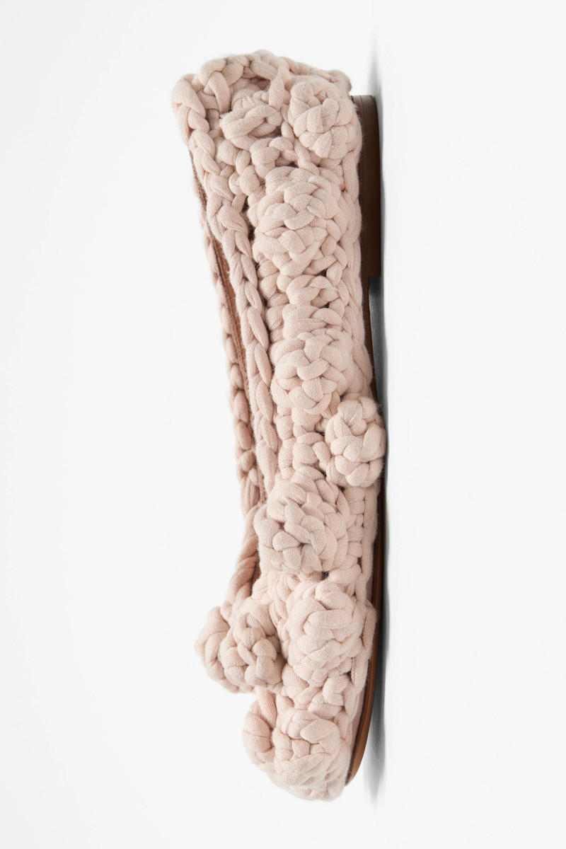 Knit ballet flat - Pink 4