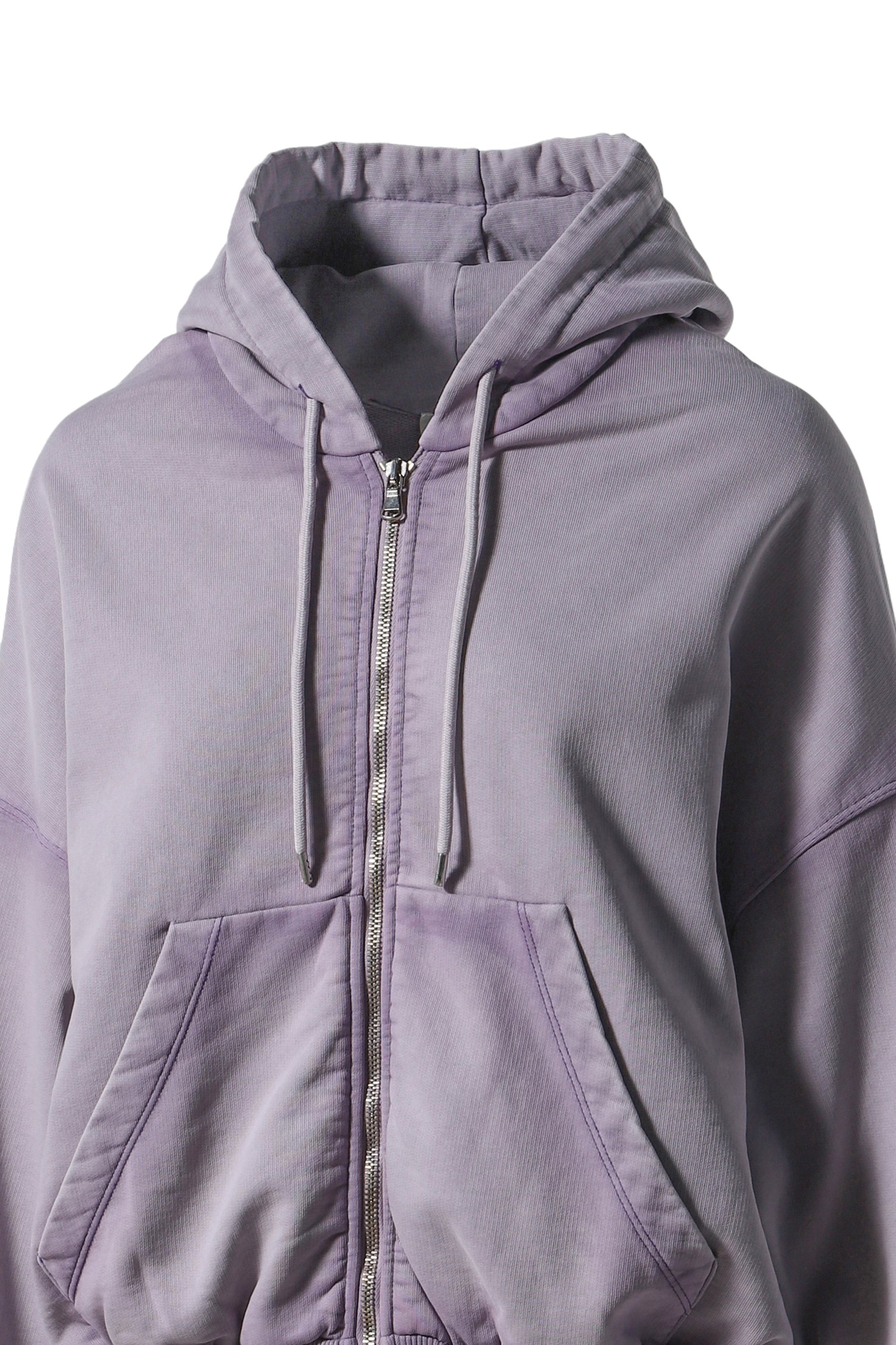 SHOULDERLESS HOODIE PURPLE / PURPLE - 4