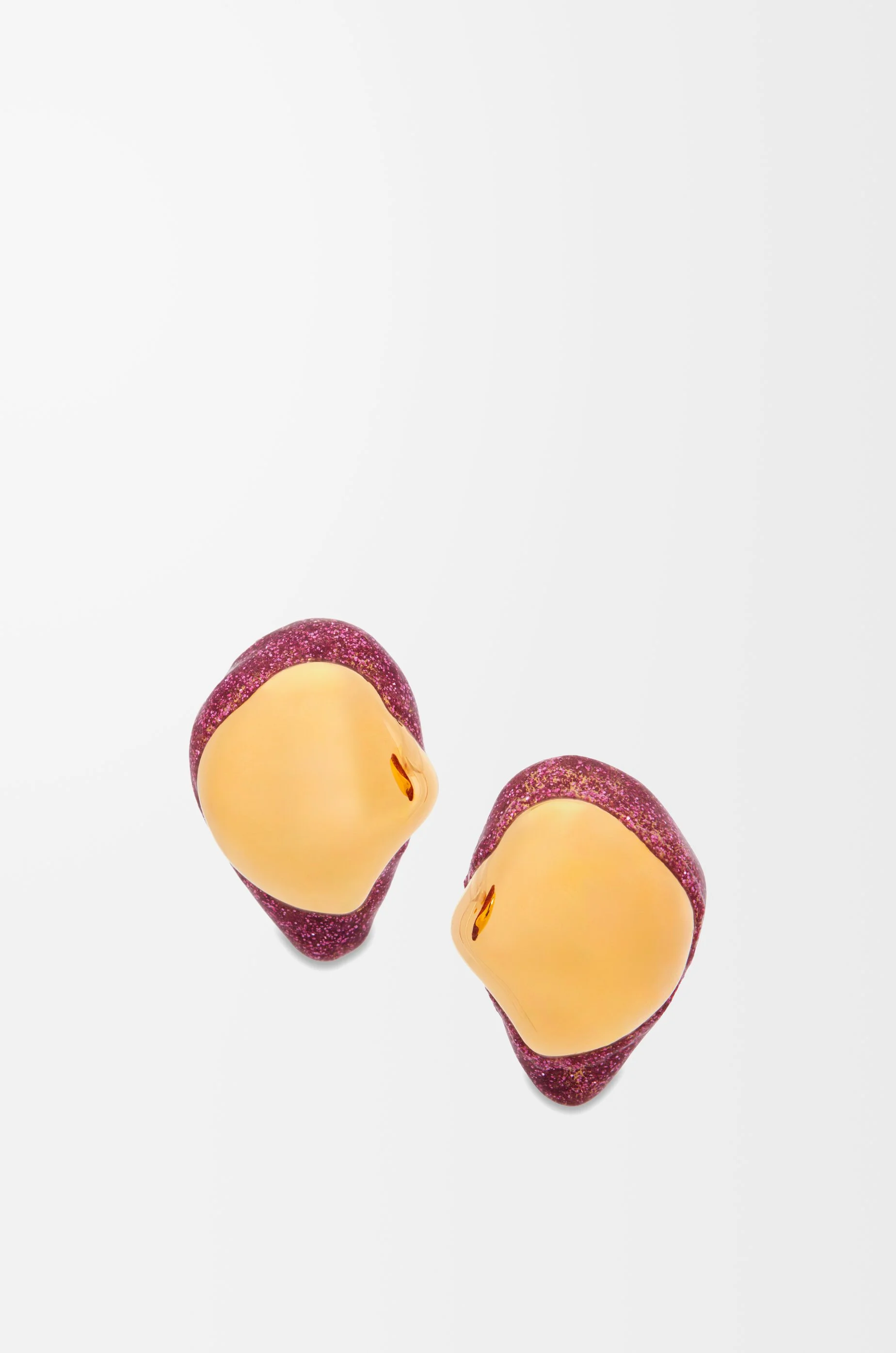 Foam Drip earrings in sterling silver and enamel - 1