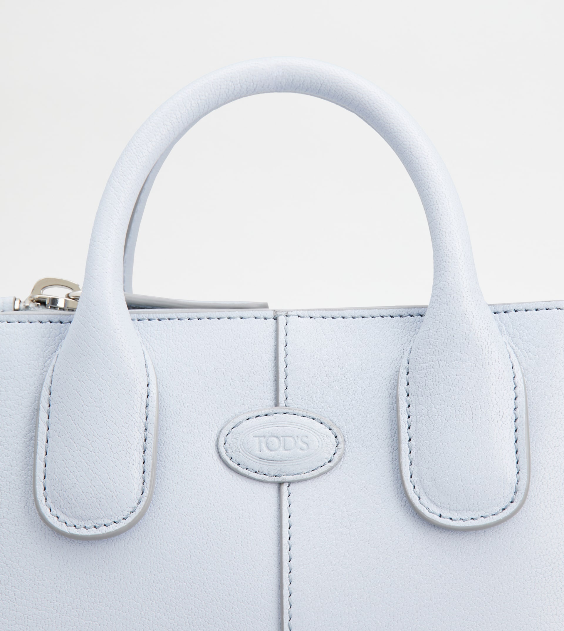 TOD'S DI BAG IN LEATHER MINI - LIGHT BLUE - 8