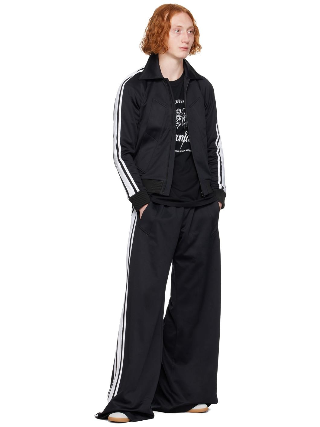Black Striped Track Jacket - 4