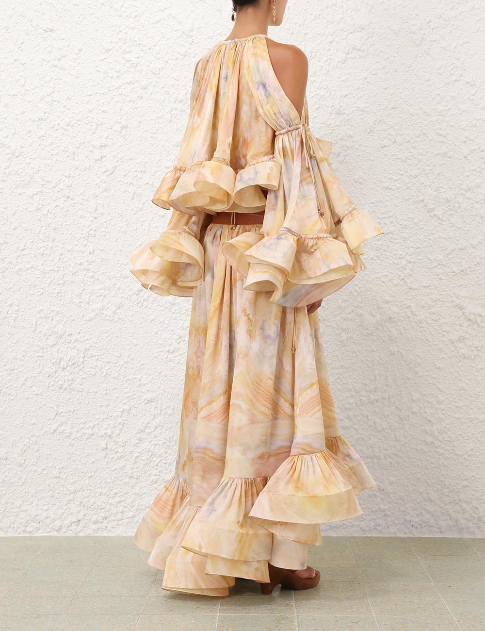 BALANCE FLOUNCE MAXI SKIRT - 4
