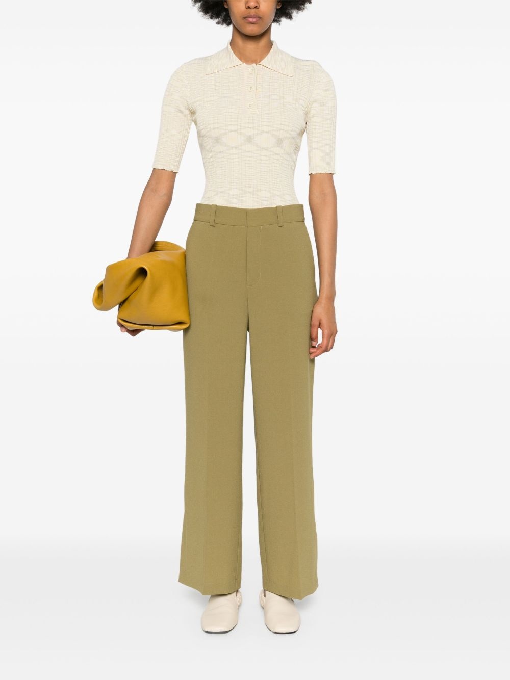 Griffin crepe straight trousers - 2