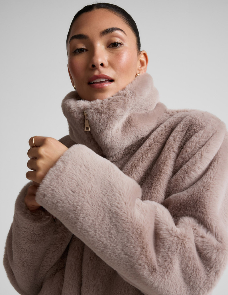 On The List Faux Fur Jacket 4
