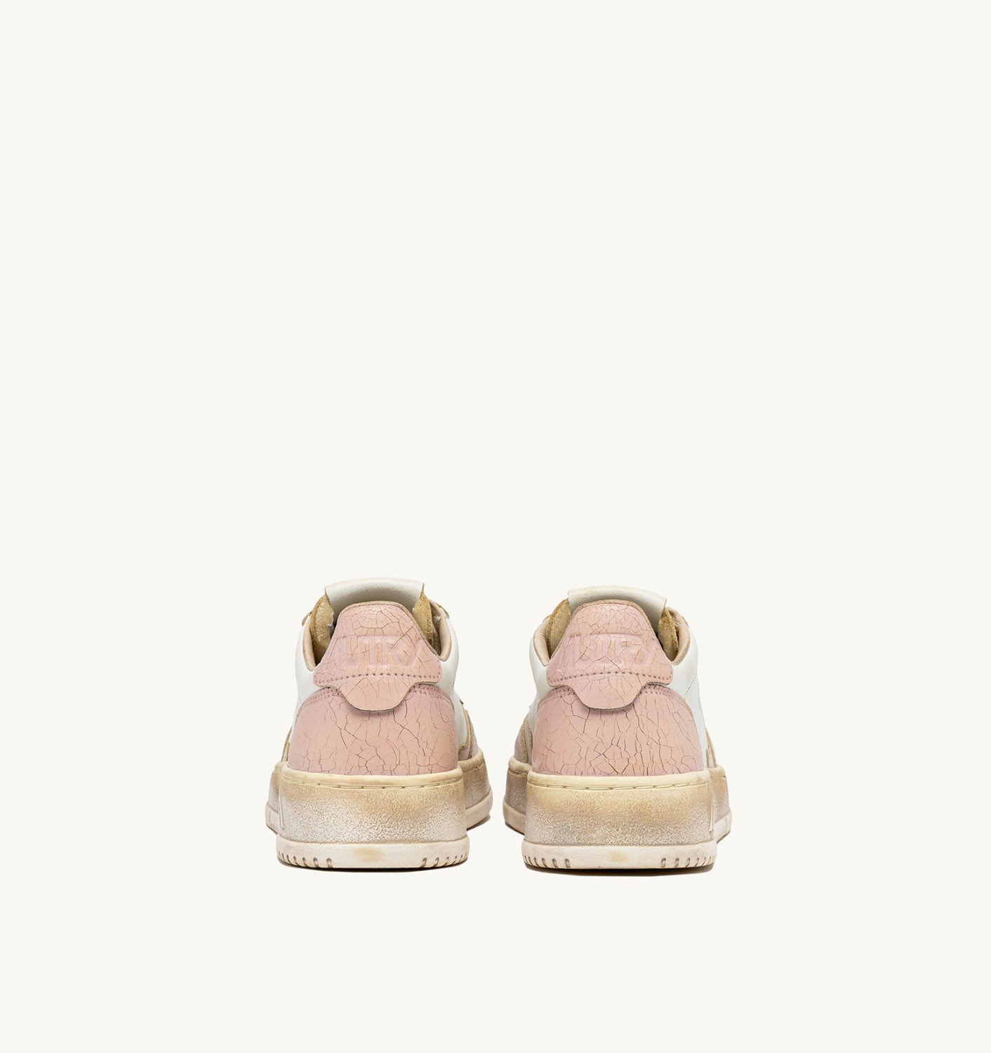 MEDALIST LOW SUPER VINTAGE SNEAKERS IN WHITE PEACHWHIP AND GRAY - 3