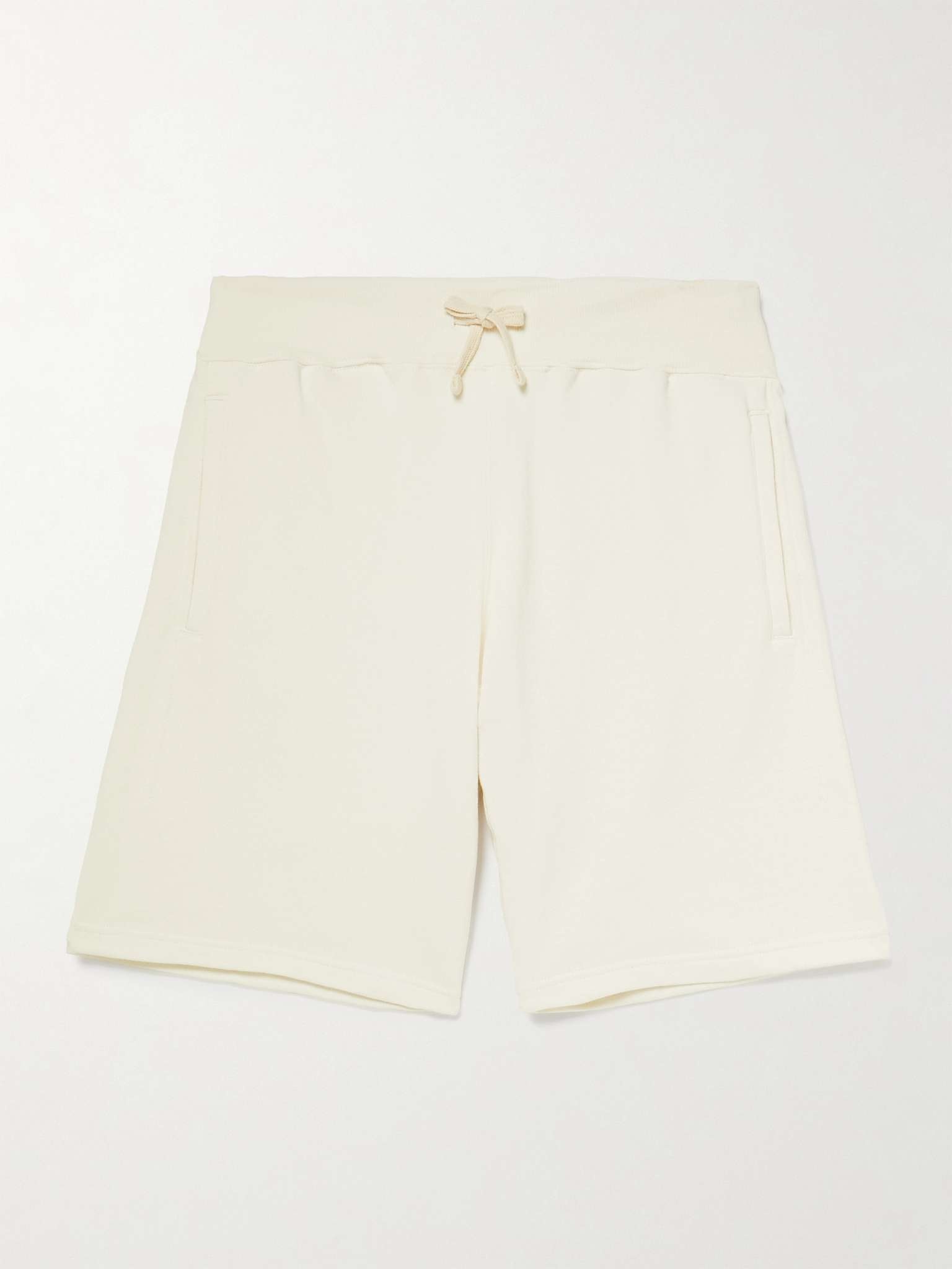 Wide-Leg Cotton-Jersey Drawstring Shorts - 1