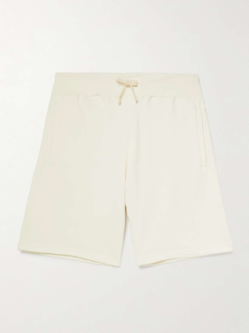 Wide-Leg Cotton-Jersey Drawstring Shorts 1