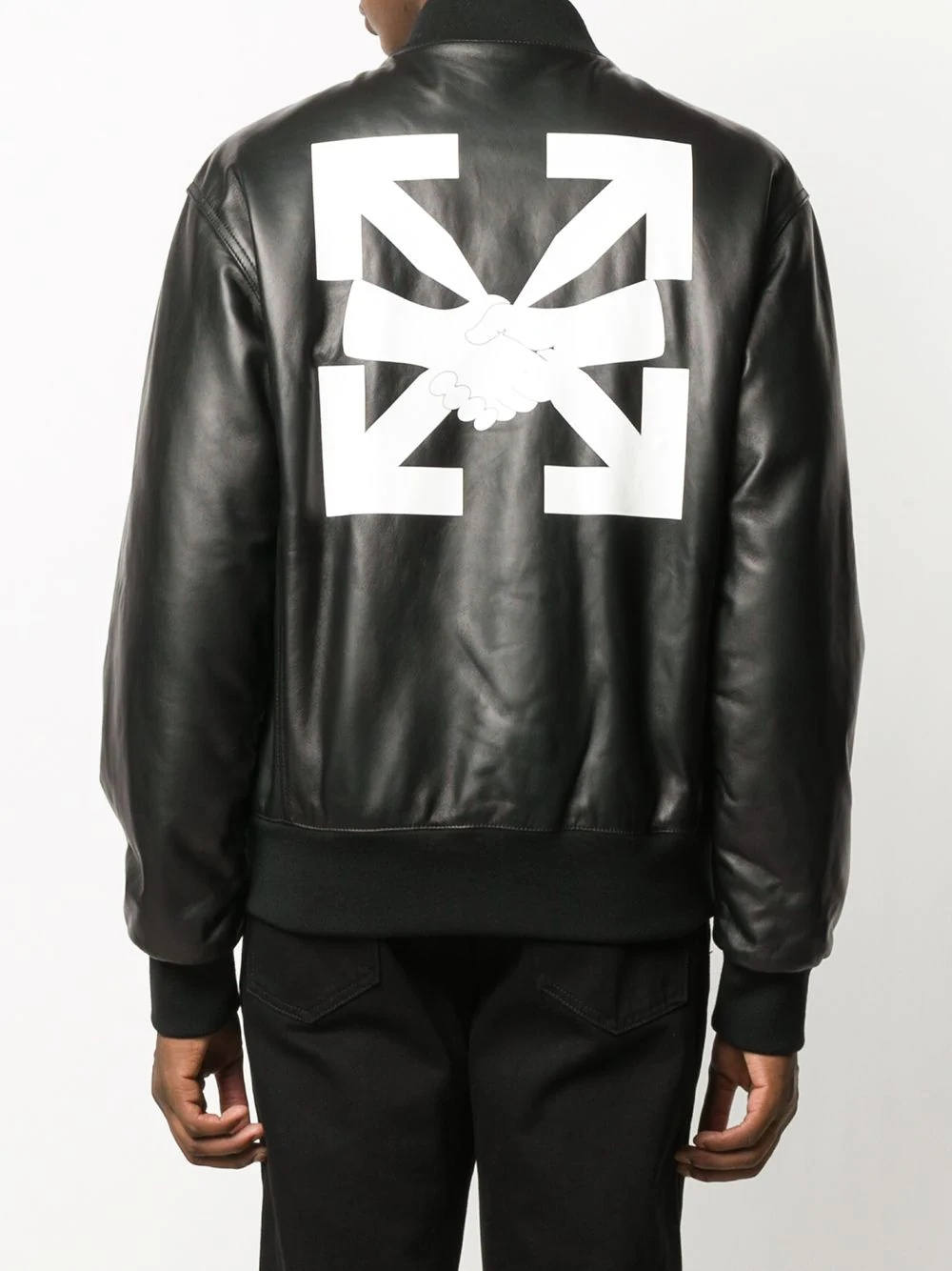 leather Agreement bomber jacket - 4