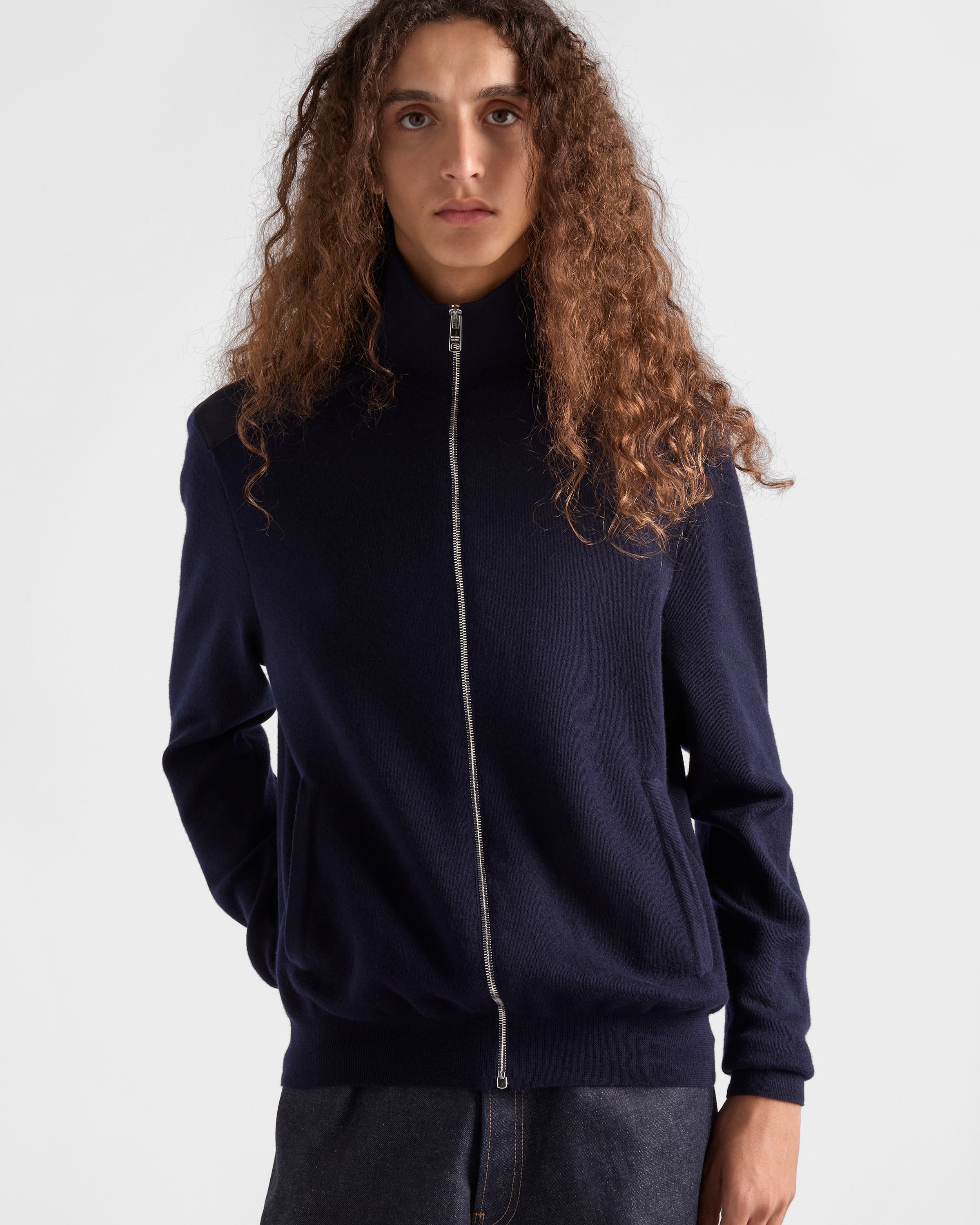 Cashmere zipper cardigan - 4