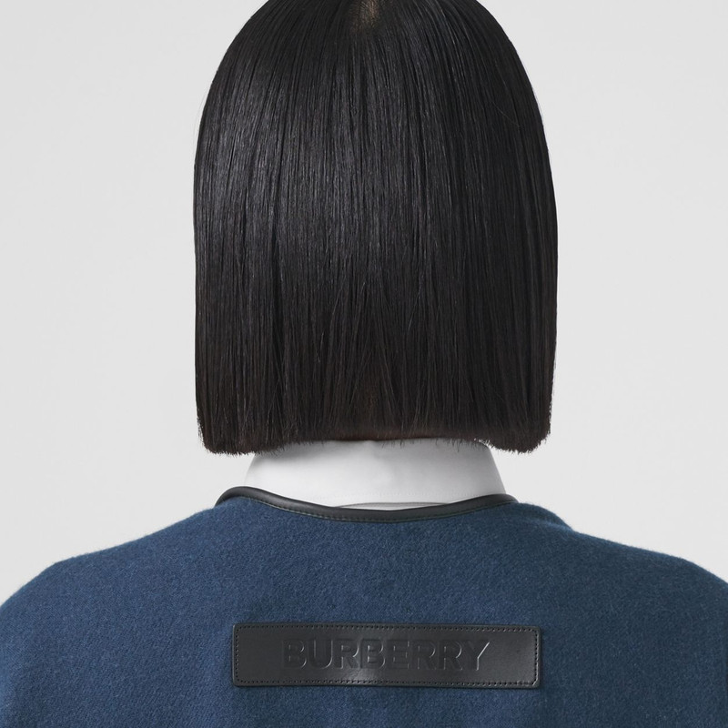 Reversible Icon Stripe Wool Cape 2