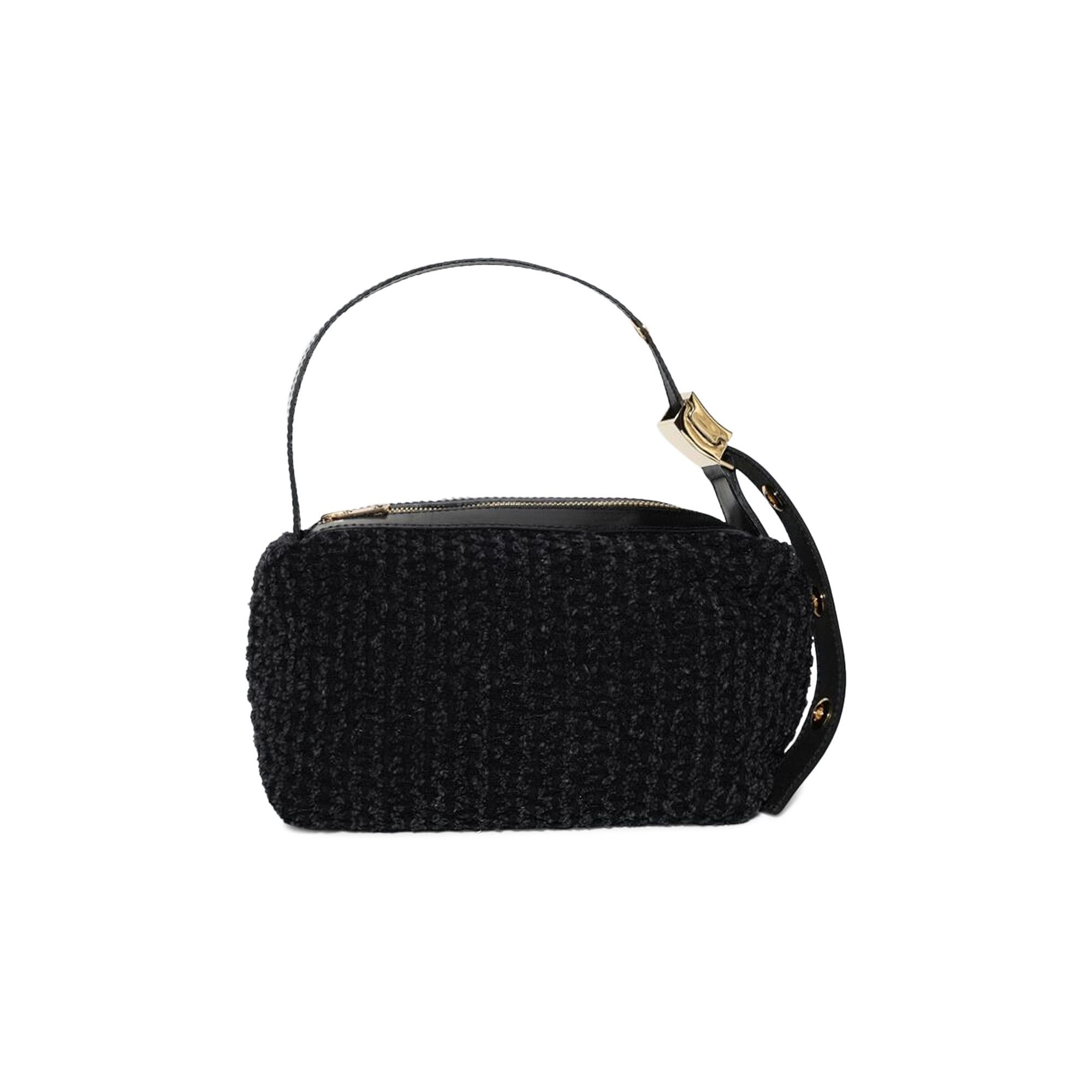 Sacai Punched Denim Pochette Bag 'Black' - 1