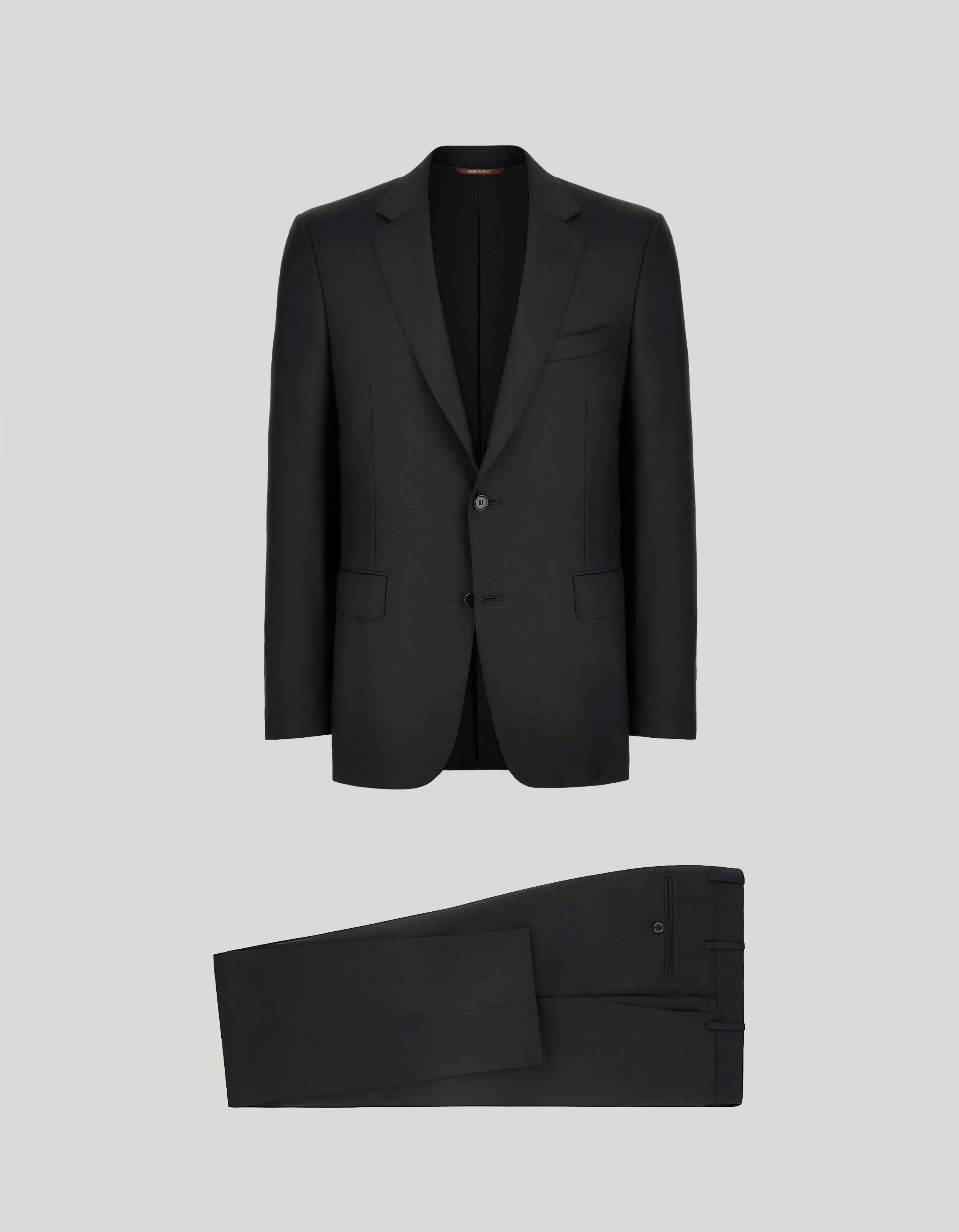 SUIT IN BLACK WOOL - 1