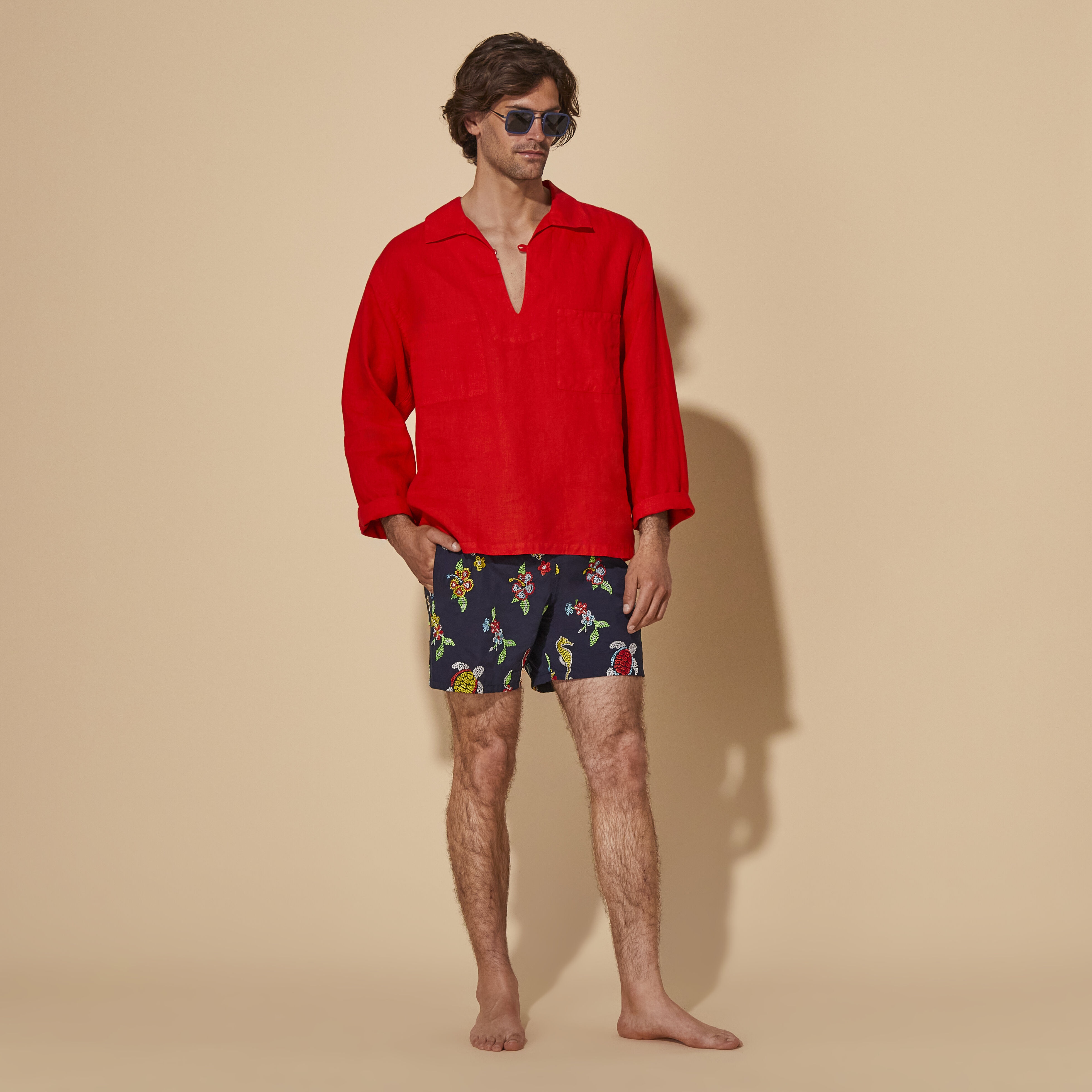 Men Swim Trunks Embroidered Mosaïque - Limited Edition - 5