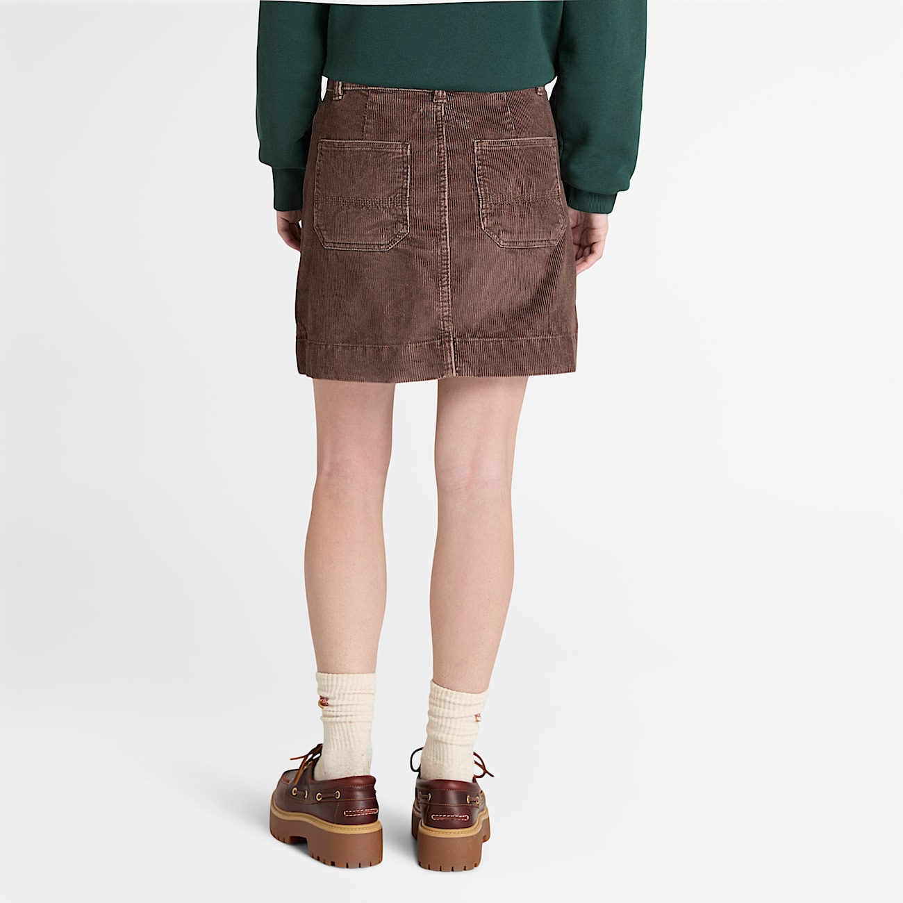 Women's Washed Corduroy Skirt - 5
