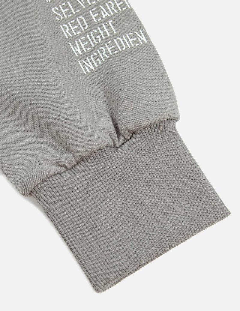 GRAFFITI SEAGULL AND SLOGAN PRINT LOOSE FIT HOODIE 11