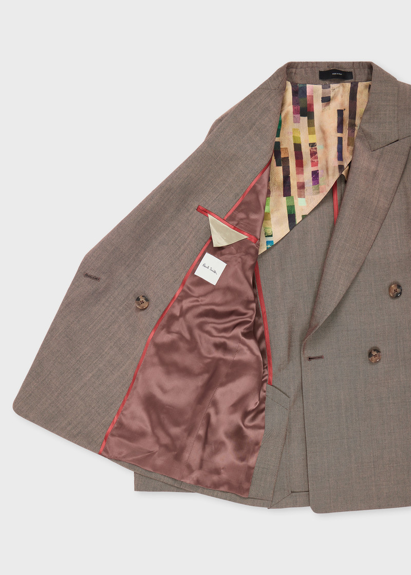Women's Brown Mohair-Wool Blazer 4