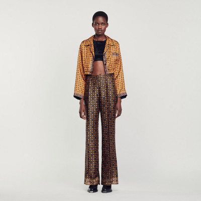 Sandro PRINTED SATIN PANTS outlook