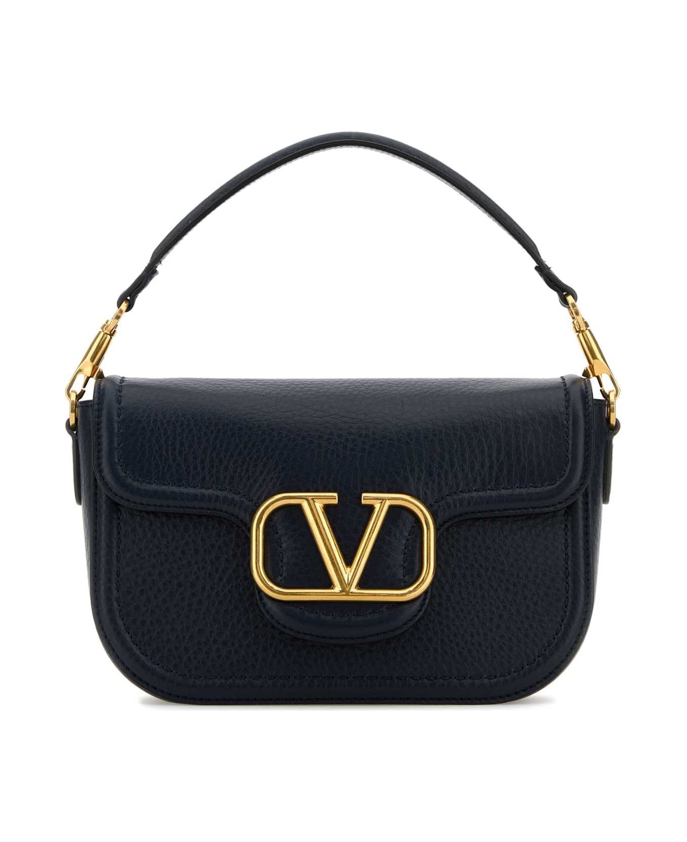 Midnight Blue Leather Alltime Shoulder Bag - 1
