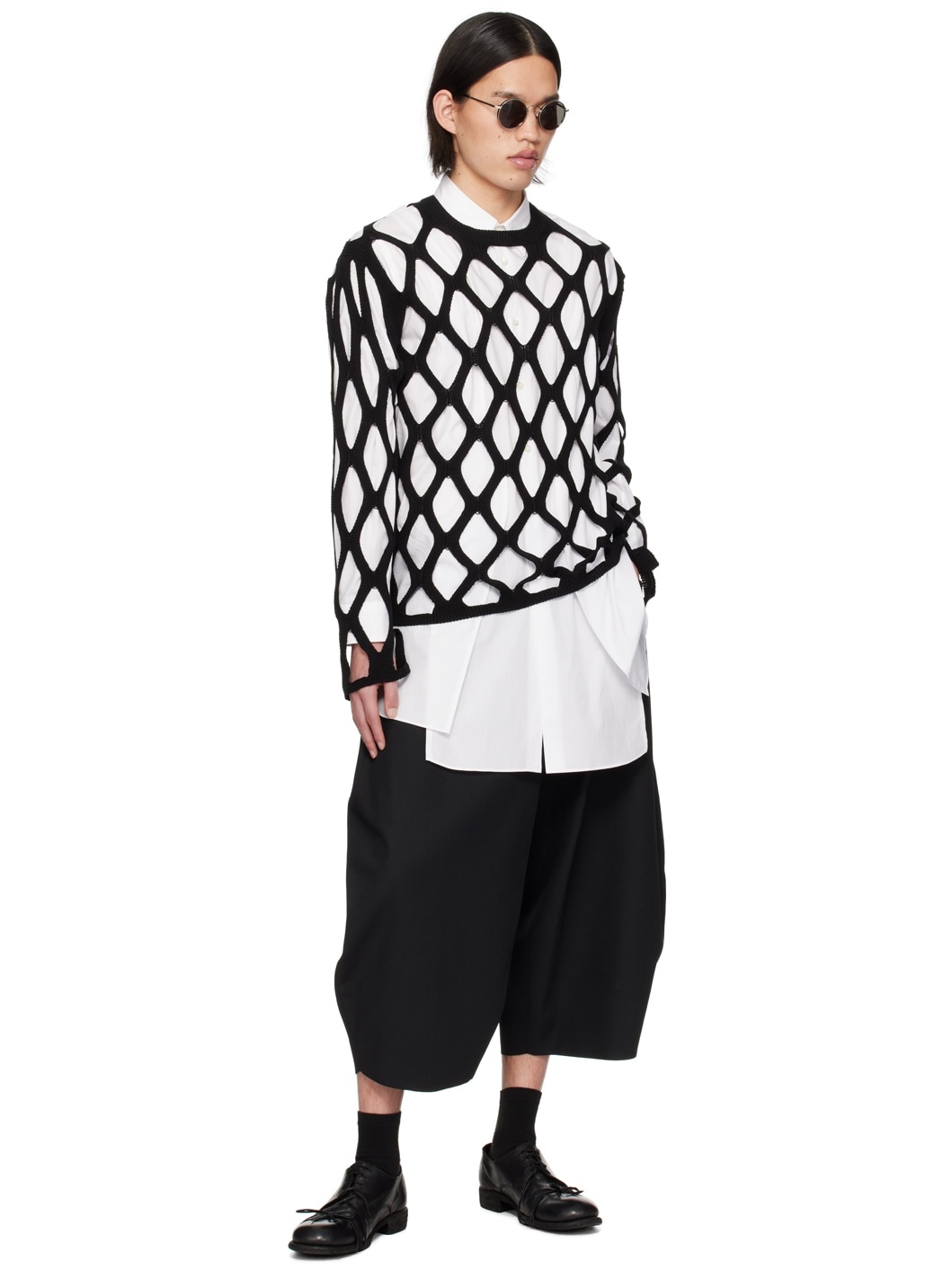 Black Cutout Sweater - 4