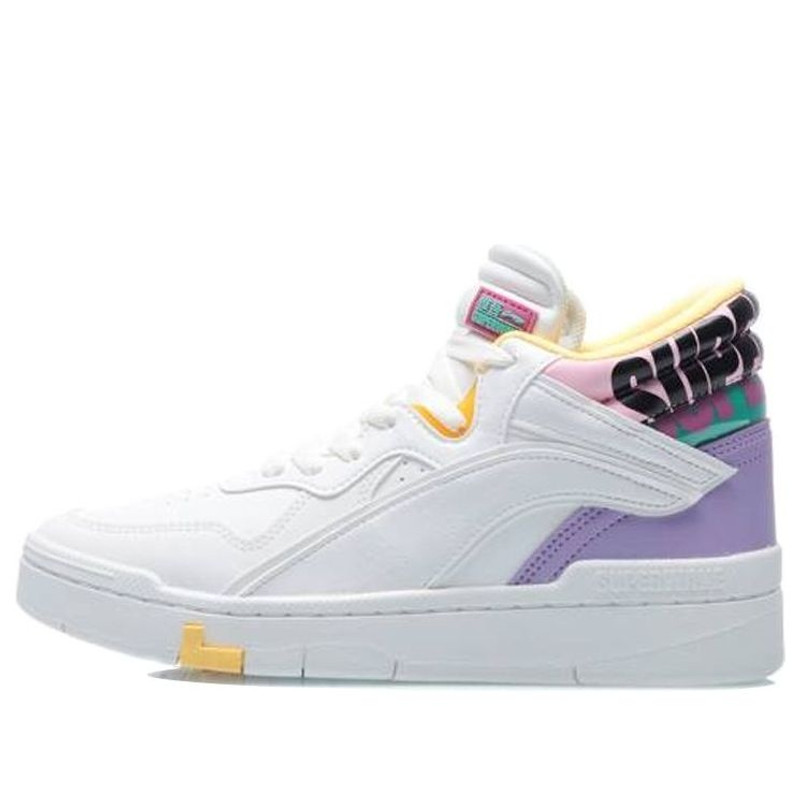 (WMNS) Li-Ning Superwave Mid 'White Purple Yellow' AGCQ238-3 - 1