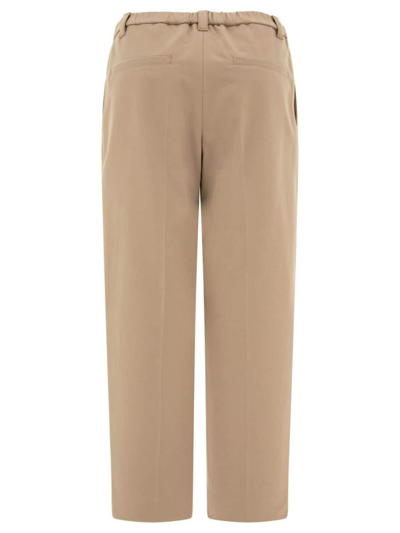 Brunello Cucinelli single-pleat straight-leg trousers outlook