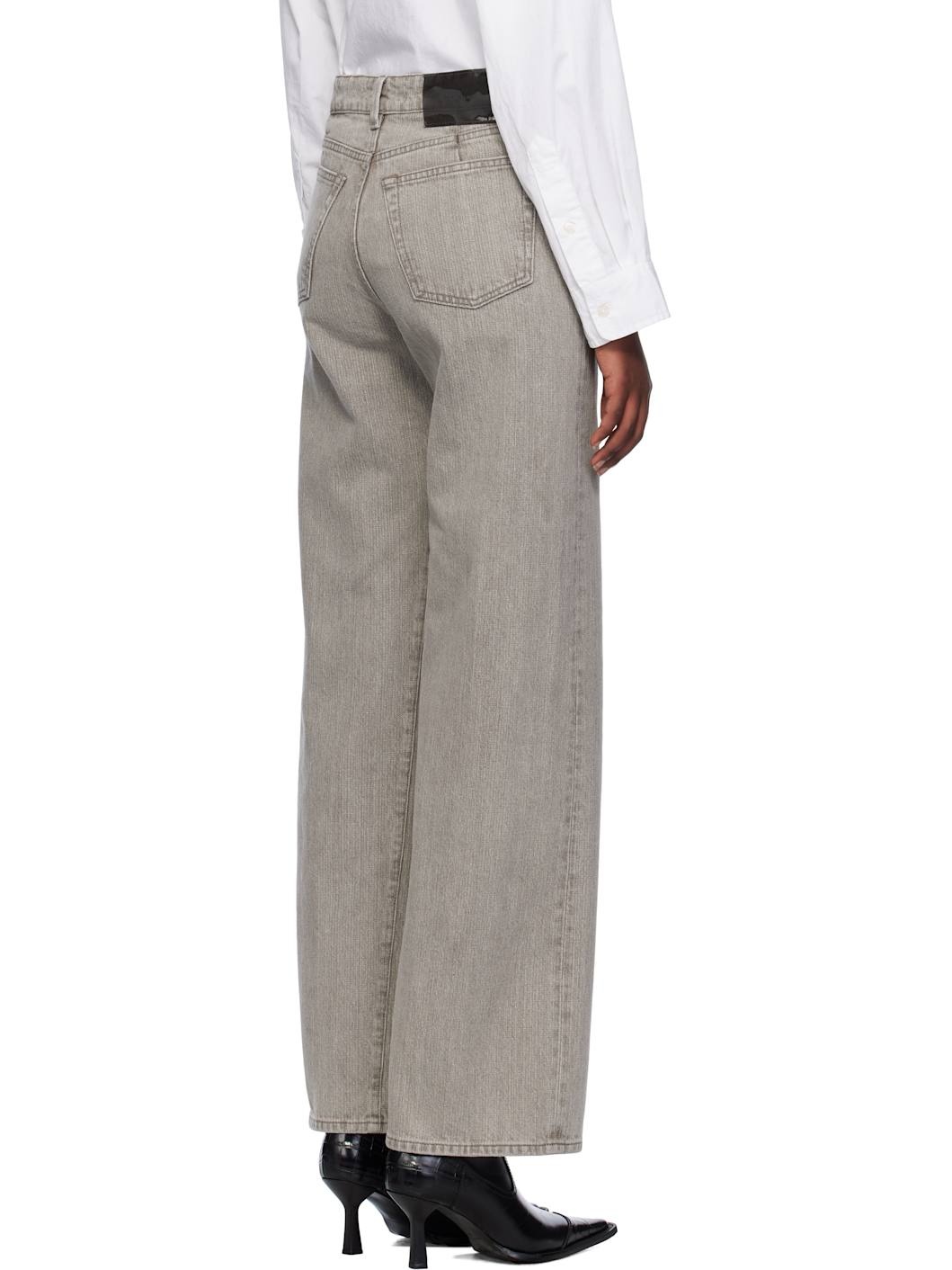 Gray Treble Cut Jeans - 3