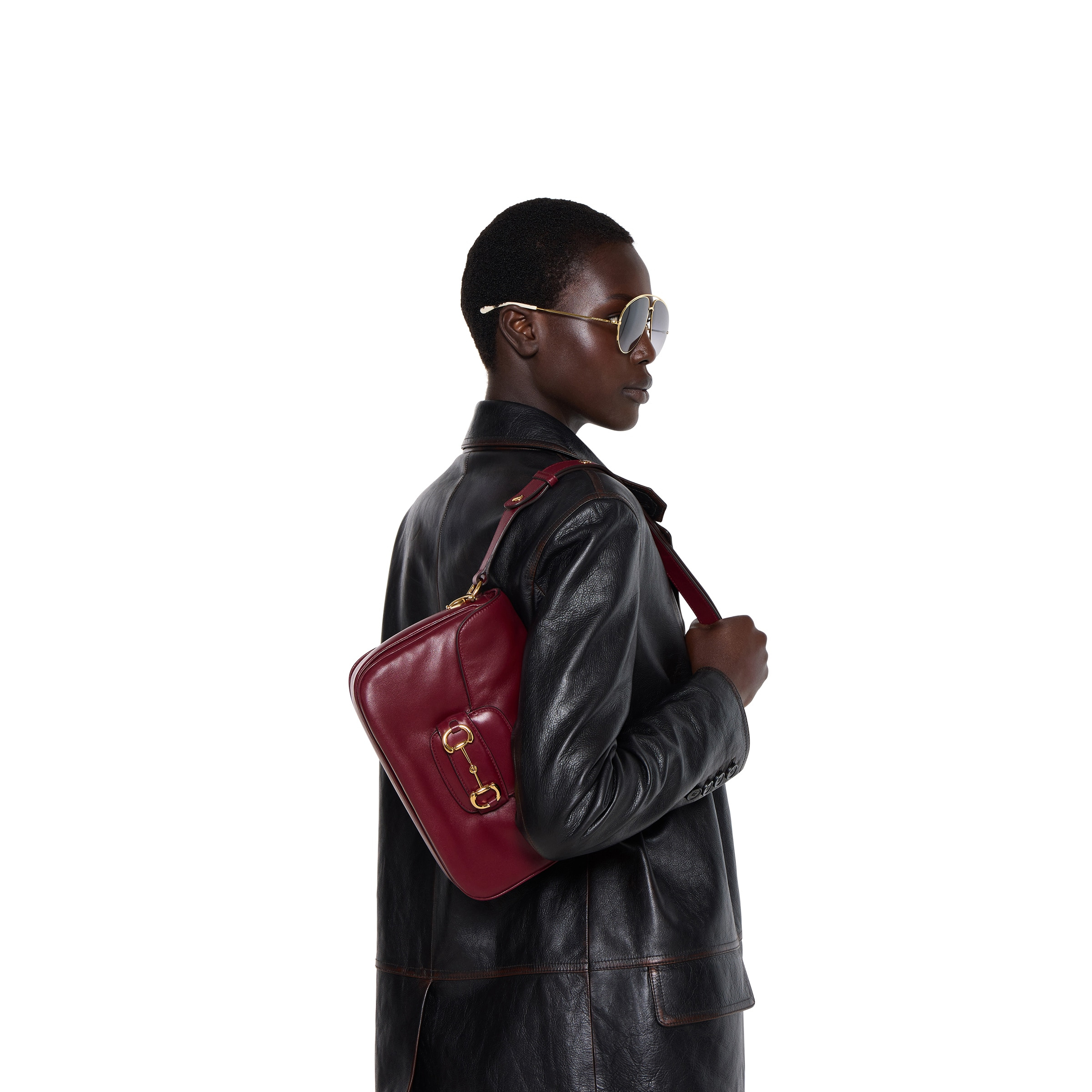 Gucci Horsebit 1955 Aura small shoulder bag - 3