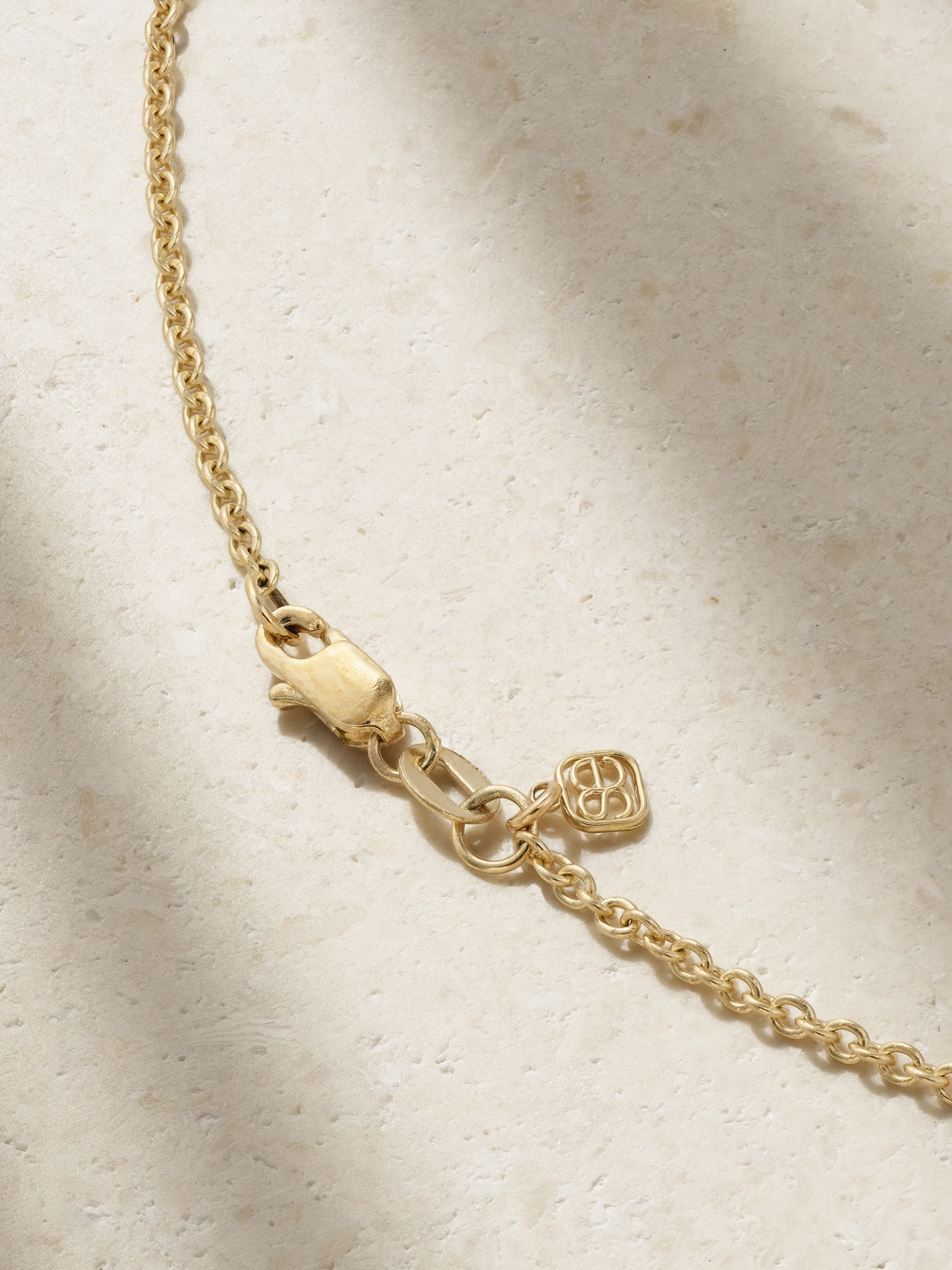 14-karat gold diamond necklace Gold - 3