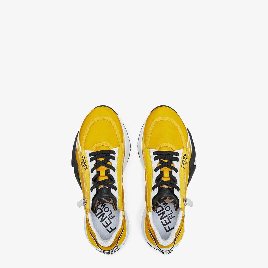 Yellow nylon low tops - 4