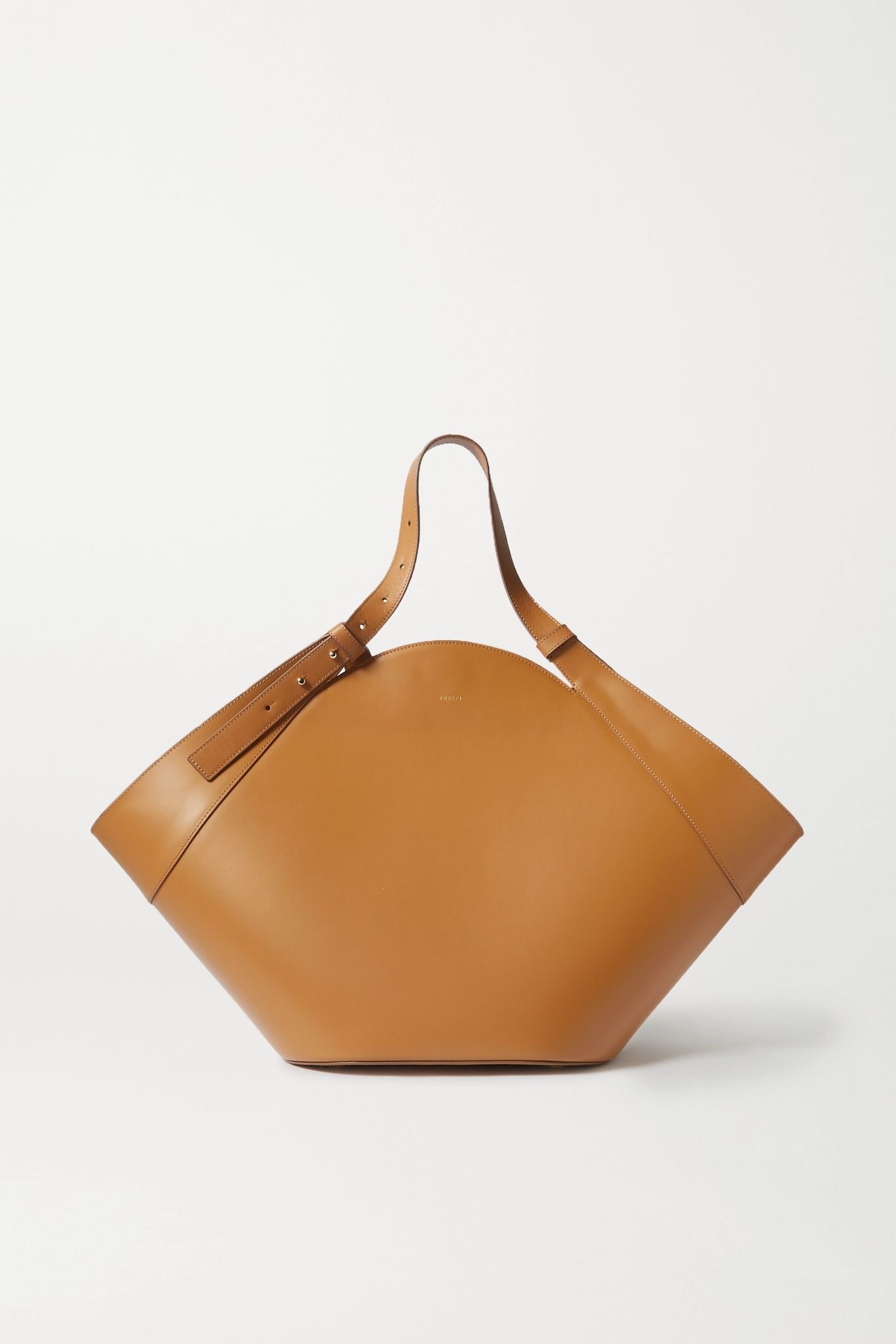 Basket leather shoulder bag - 1