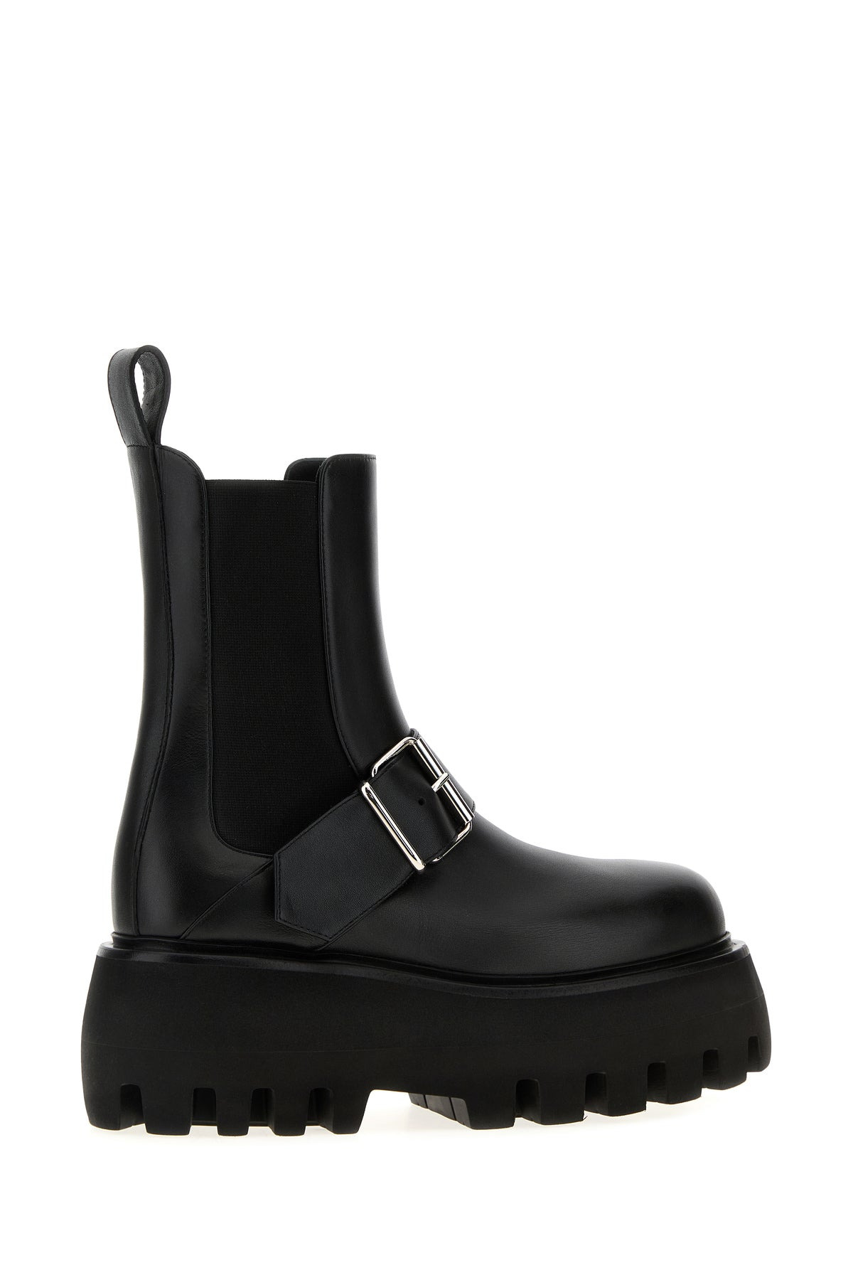 Black leather Sofa ankle boots - 3