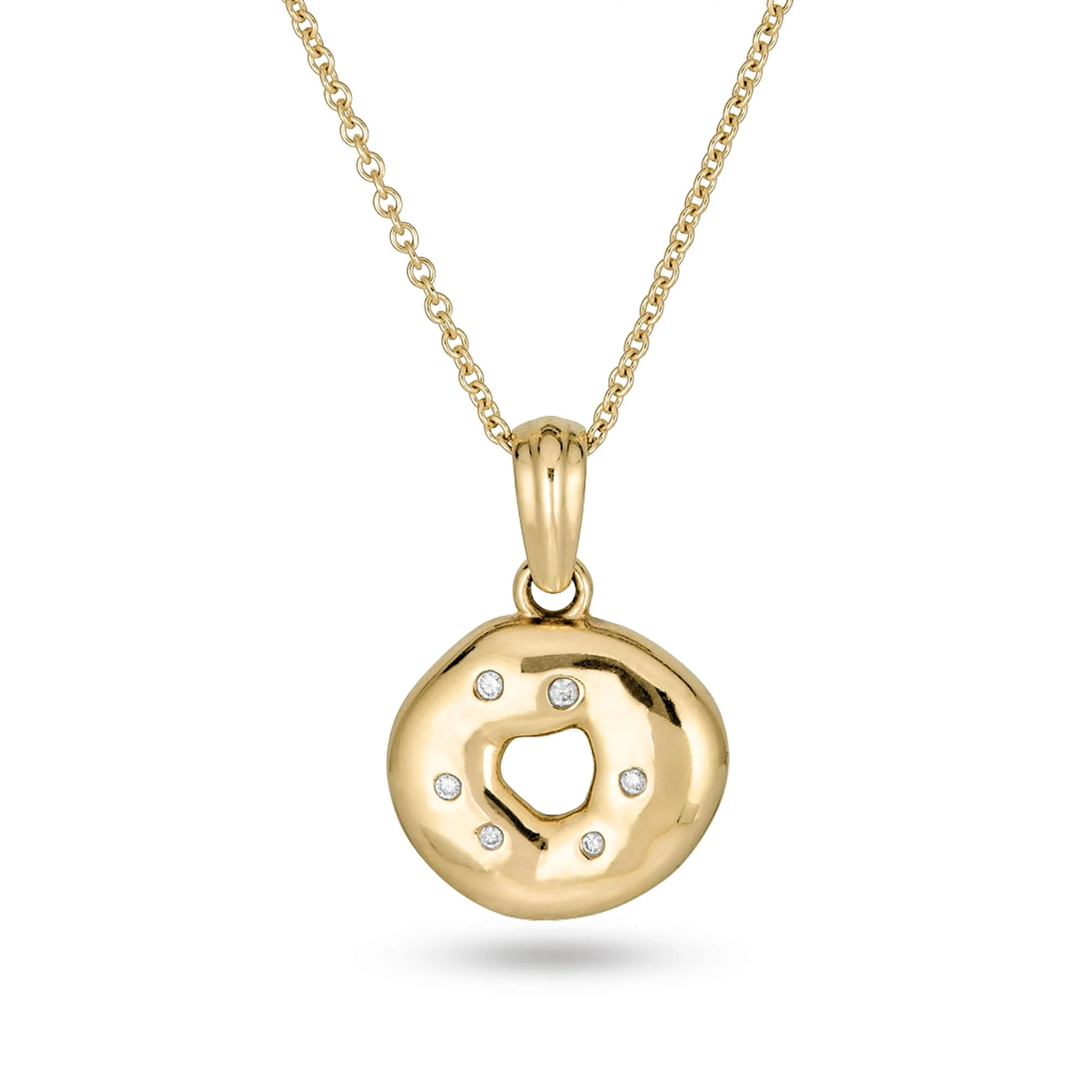 Gold Bagel Brunch Charm - 1
