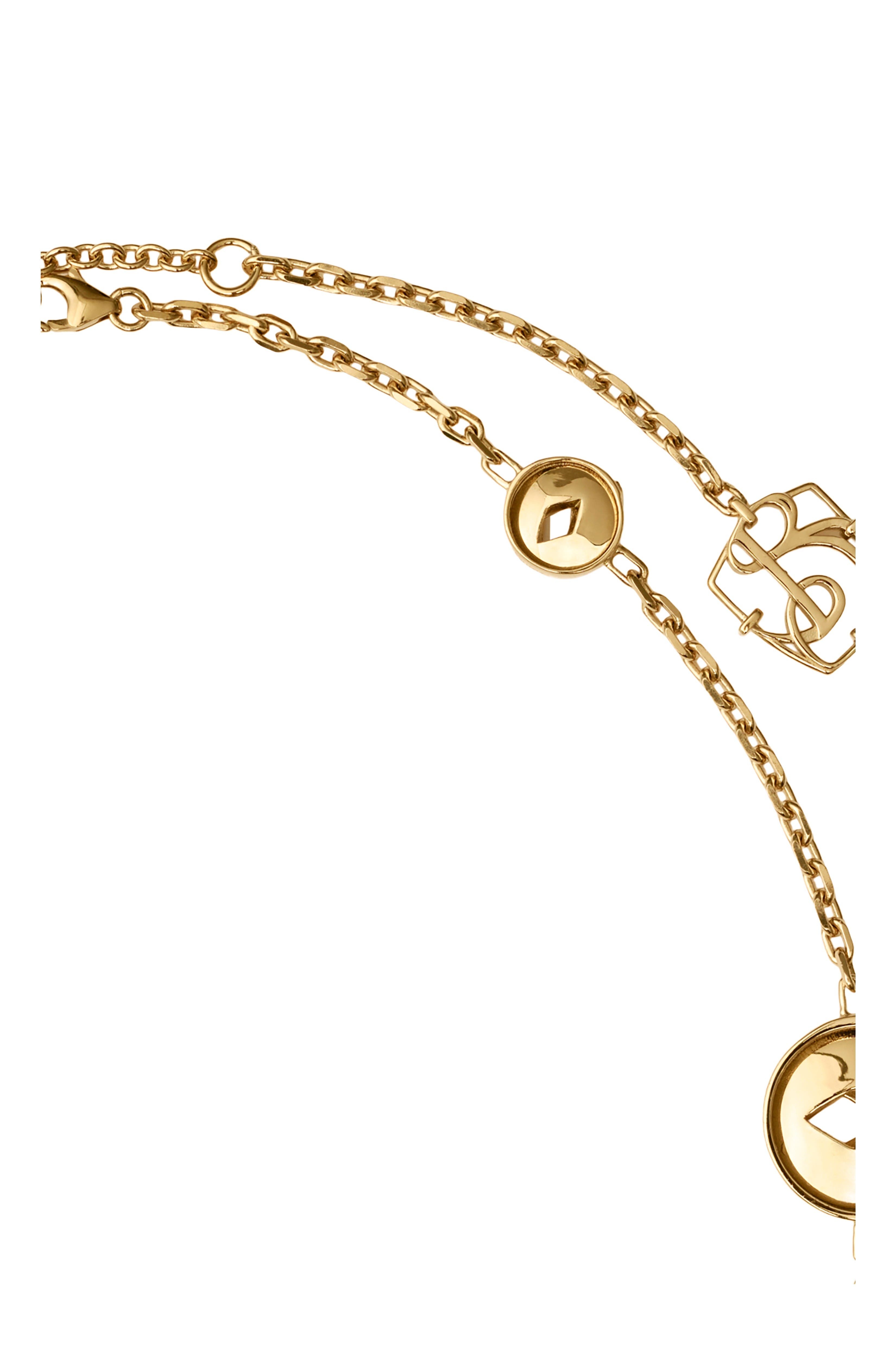 burberry Hollow Medallion Necklace in Gold at Nordstrom - 2
