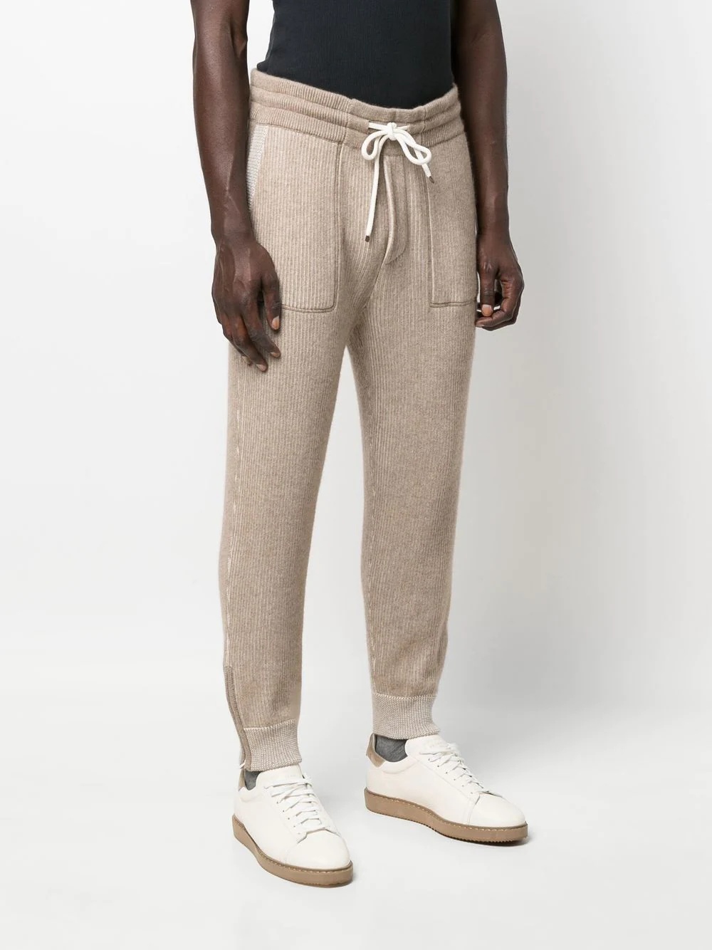 cashmere ribbed joggers - 3