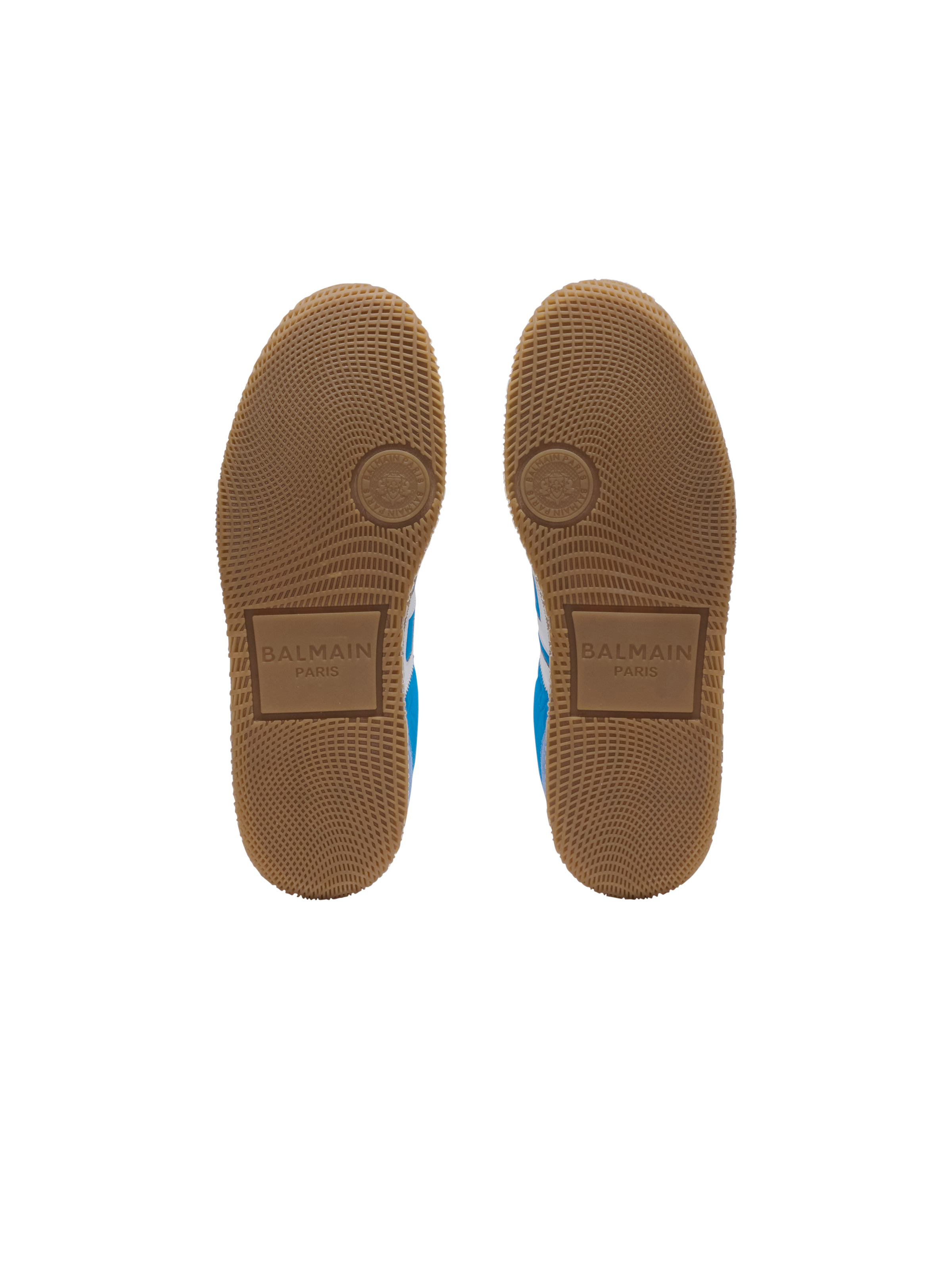 Balmain Swan trainers in leather, suede and nylon - 5