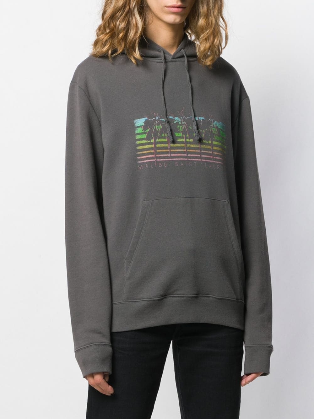 Malibu palm tree print hoodie - 3