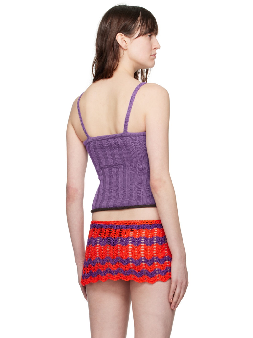Brown & Purple Cable Camisole - 3