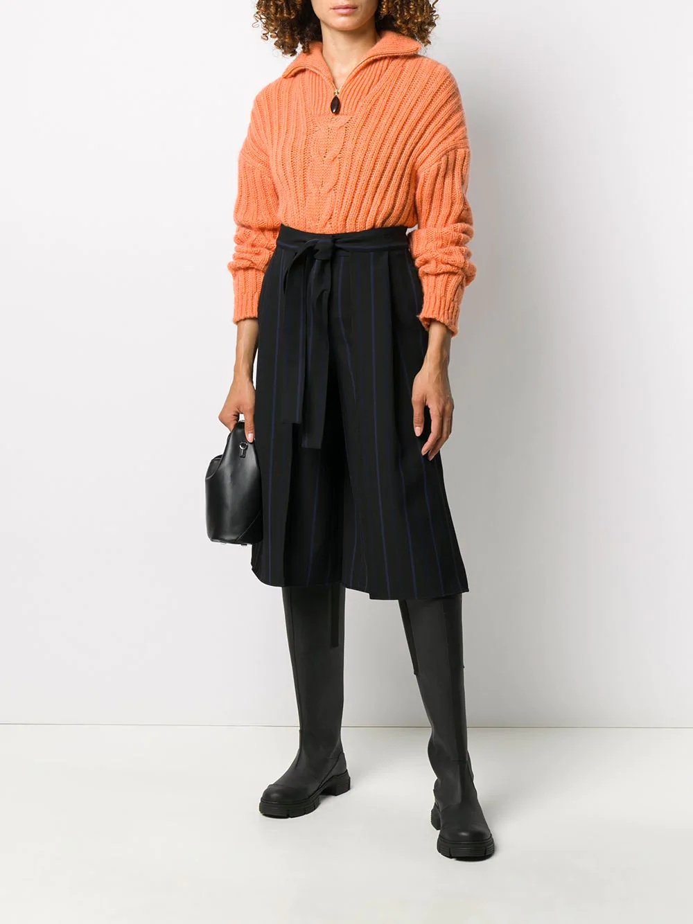 belted cropped trousers - 2