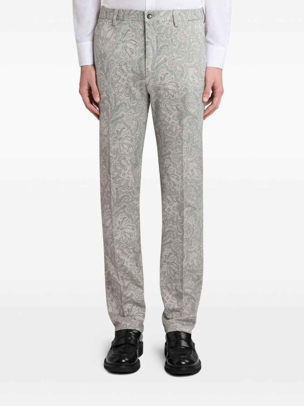 jacquard trousers - 2